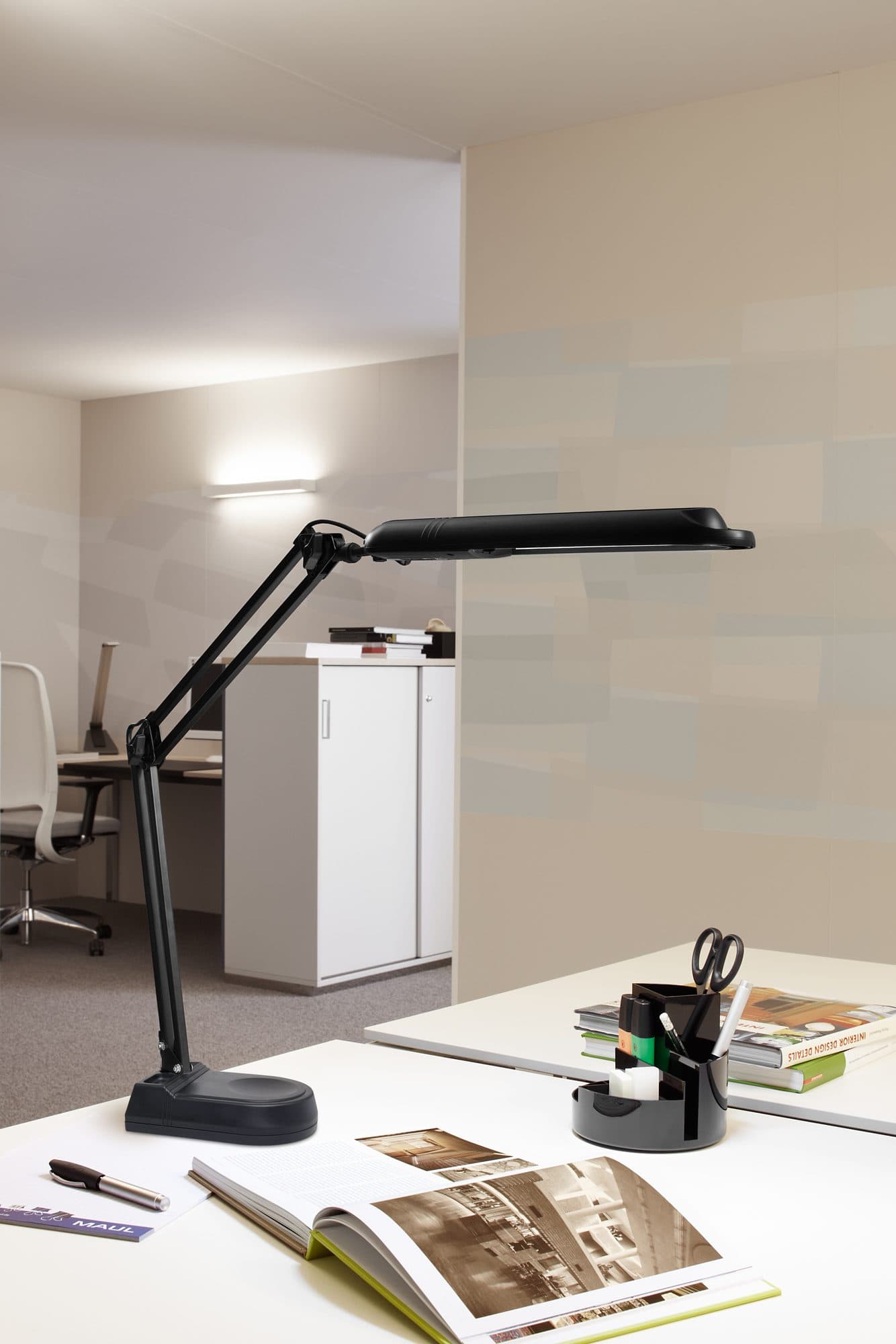 Bureaulamp MAUL Atlantic LED op voet zwart 3