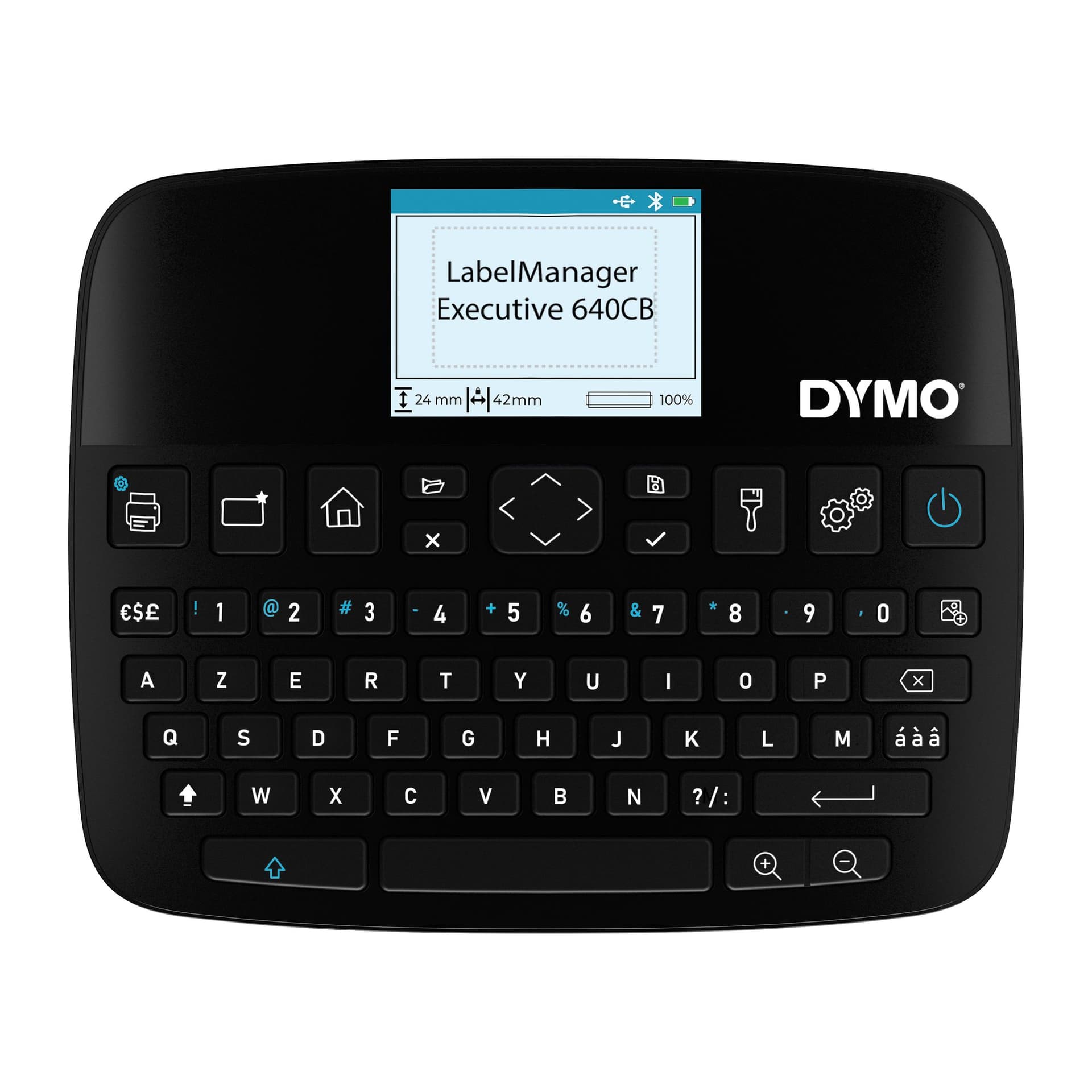 Labelprinter Dymo LabelManager Executive 640CB draagbaar azerty 24mm zwart 2
