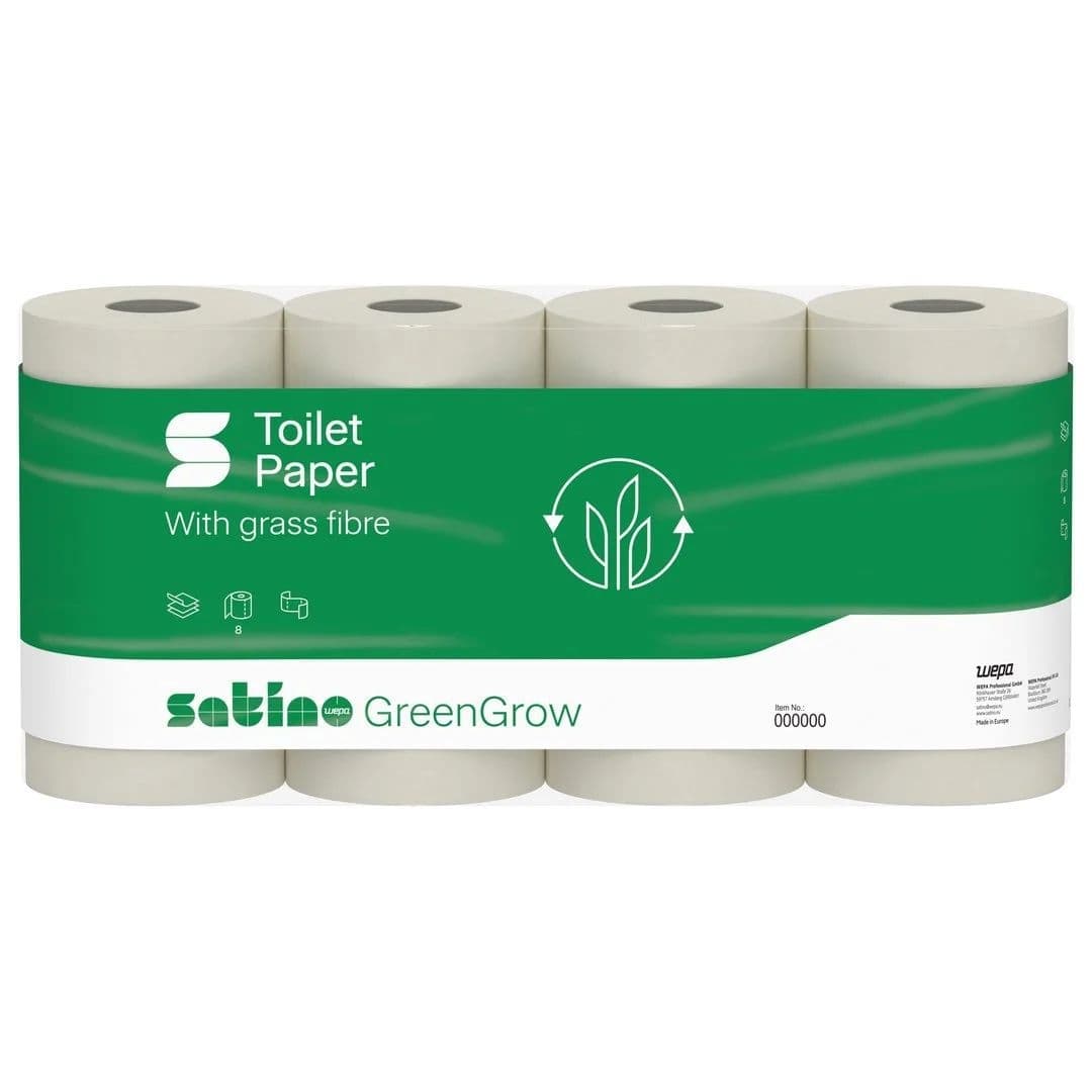 Toiletpapier Satino MT1 GreenGrow 3-laags 8x250vel naturel 079870 2