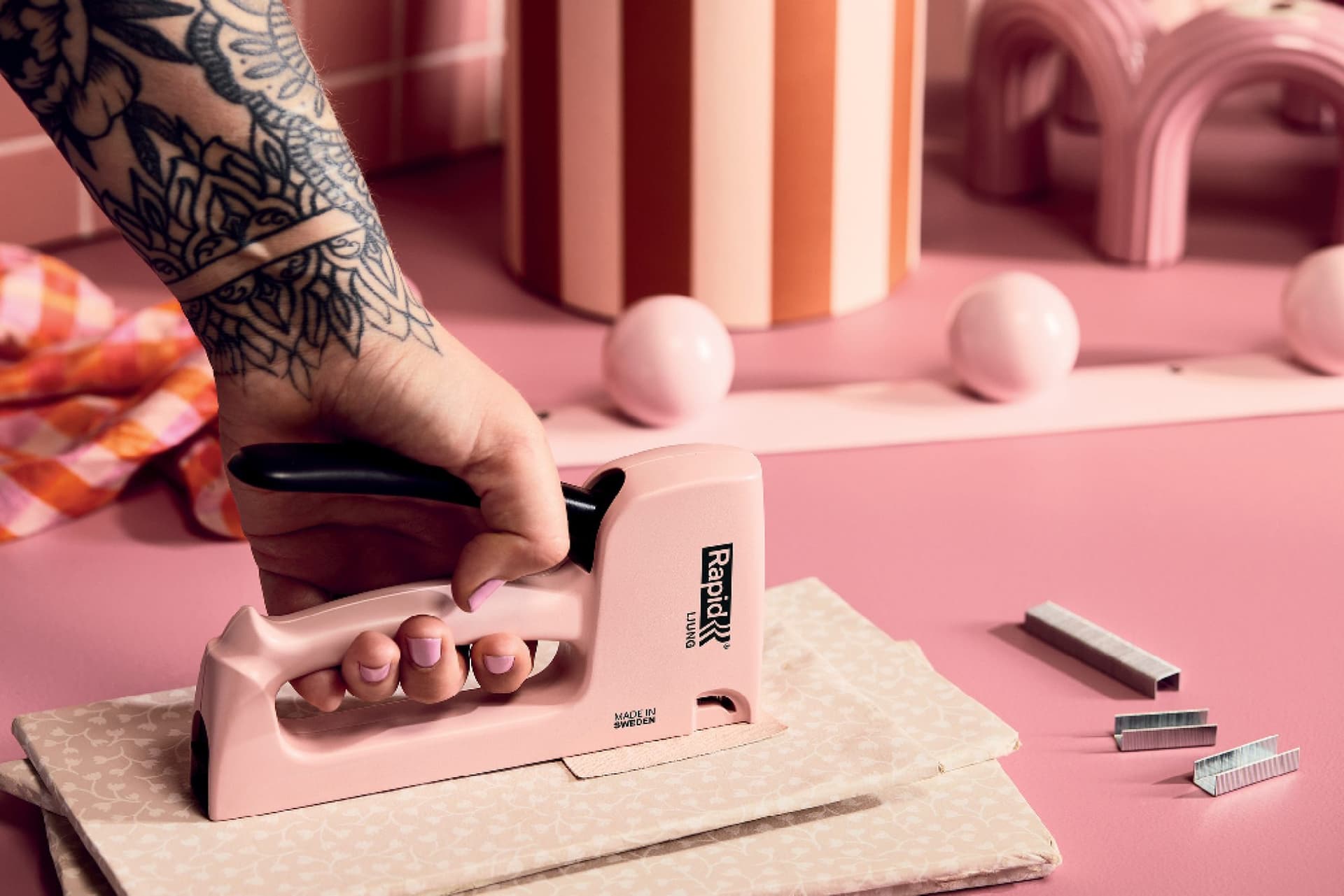 Nietpistool Rapid R13 Ljung 13/4-10 roze 3