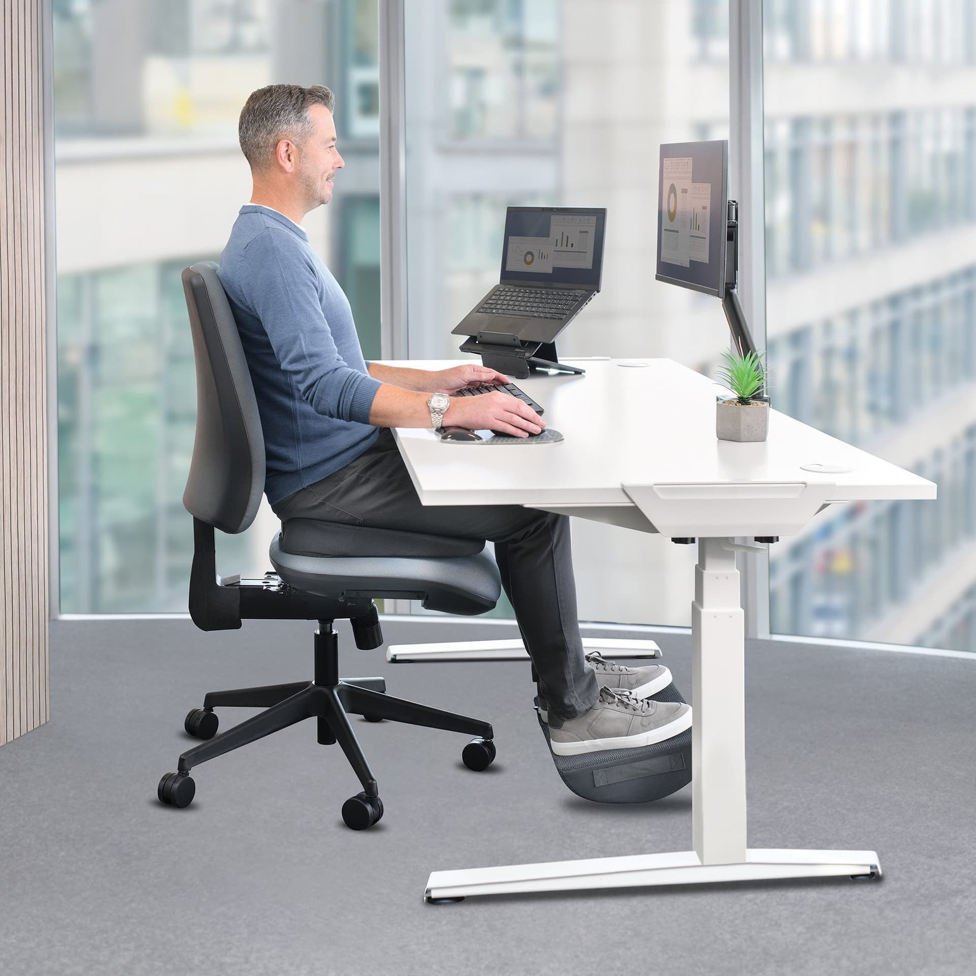 Stoelkussen Fellowes Breyta Wig zwart 6