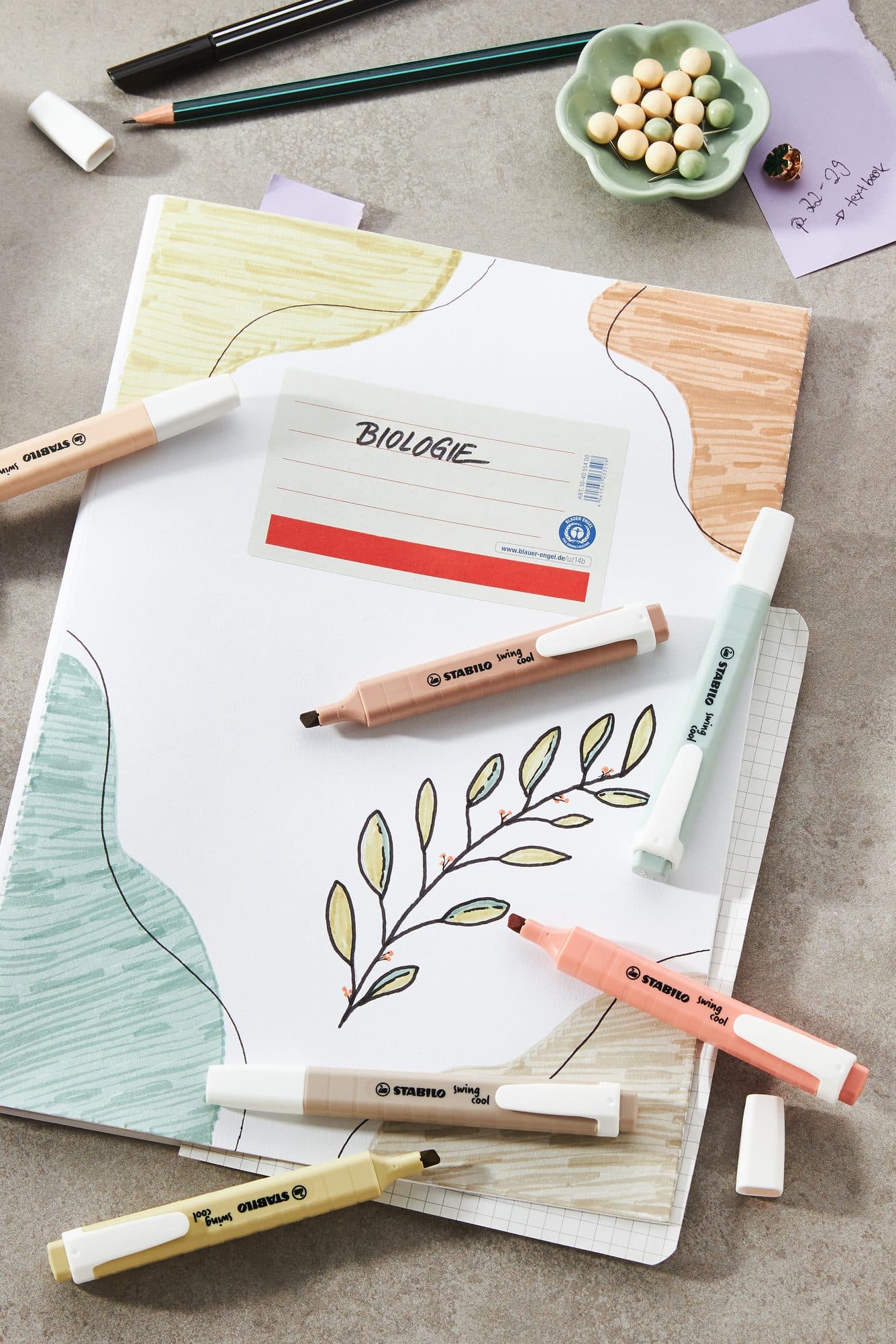 Markeerstift STABILO Swing cool nature colors moddergroen 7