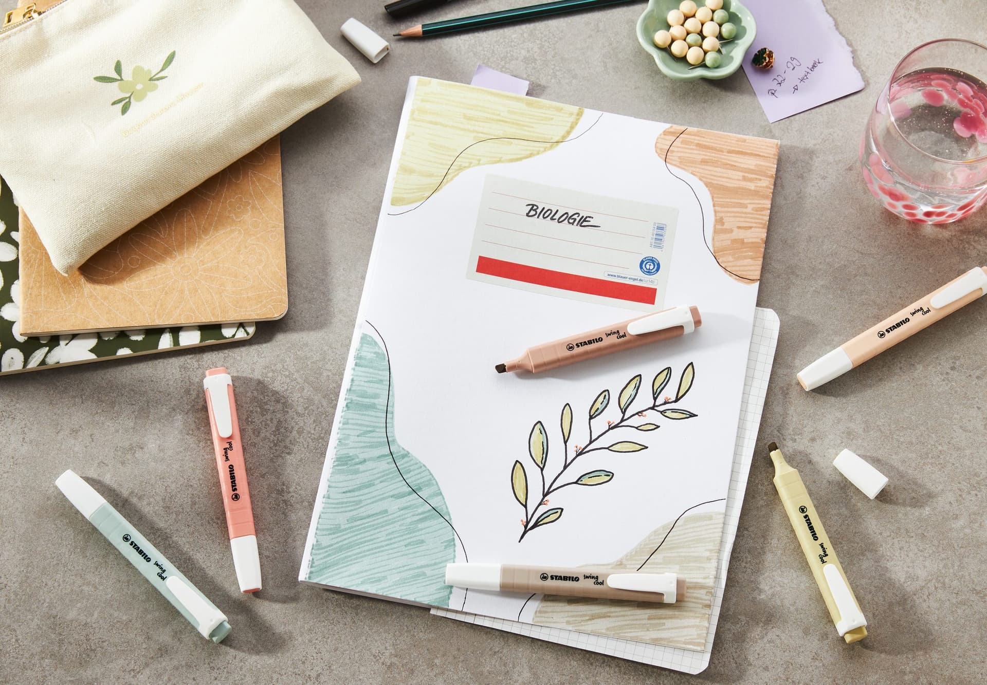Markeerstift STABILO Swing cool nature colors deskset 18 stuks 3