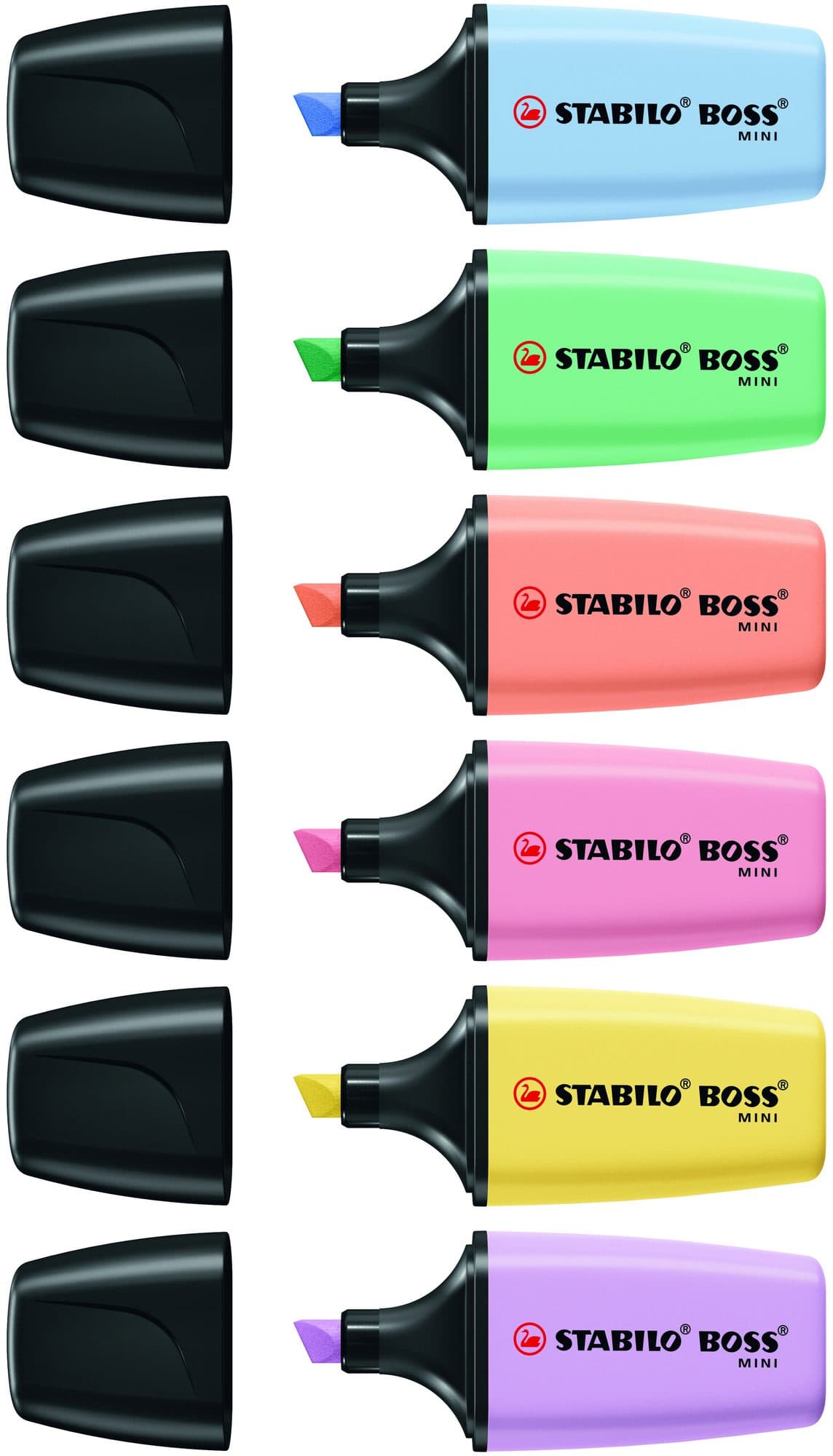 Markeerstift STABILO BOSS mini pastel assorti 6 stuks 2