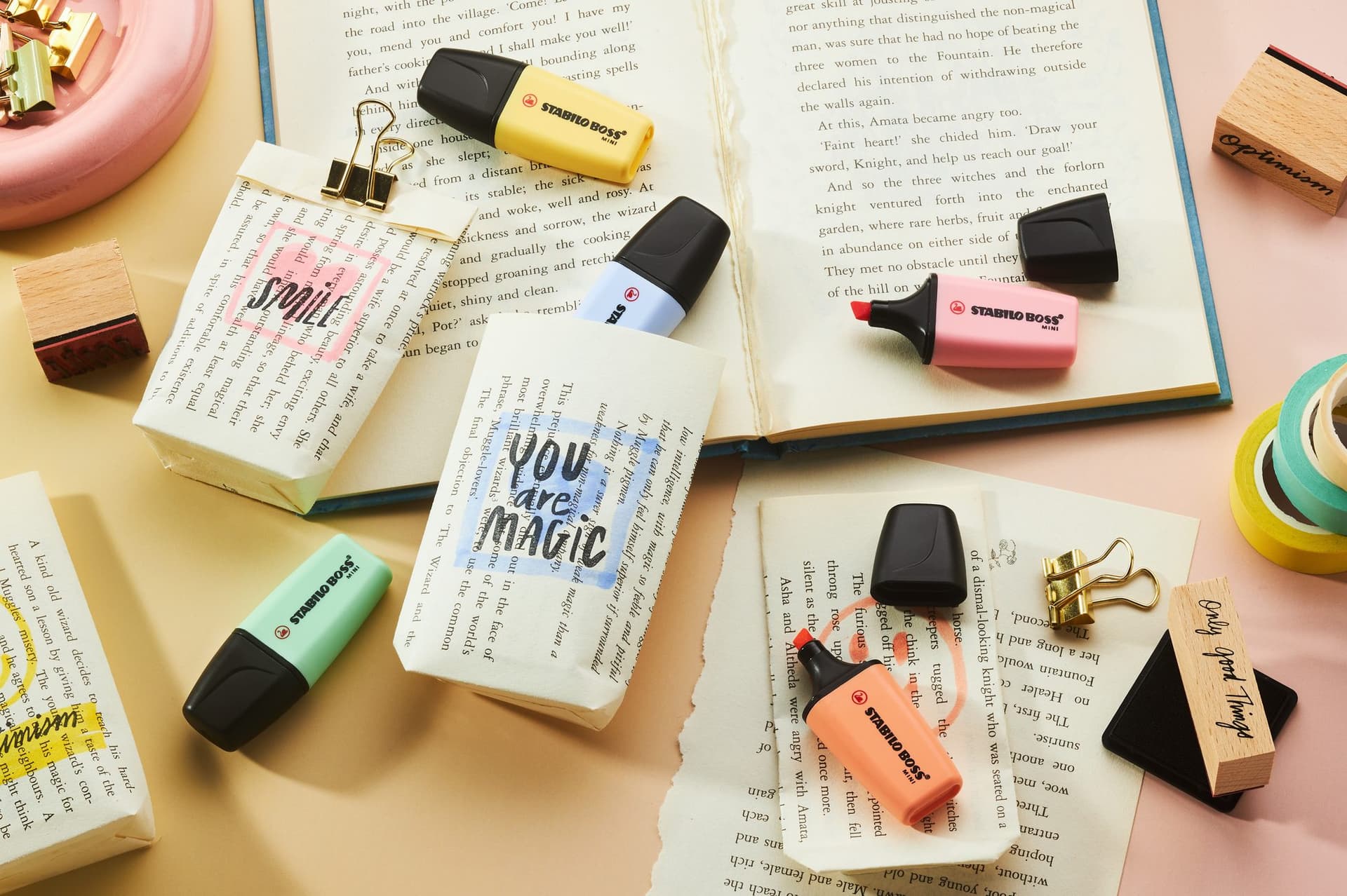 Markeerstift STABILO BOSS mini pastel assorti 6 stuks 5