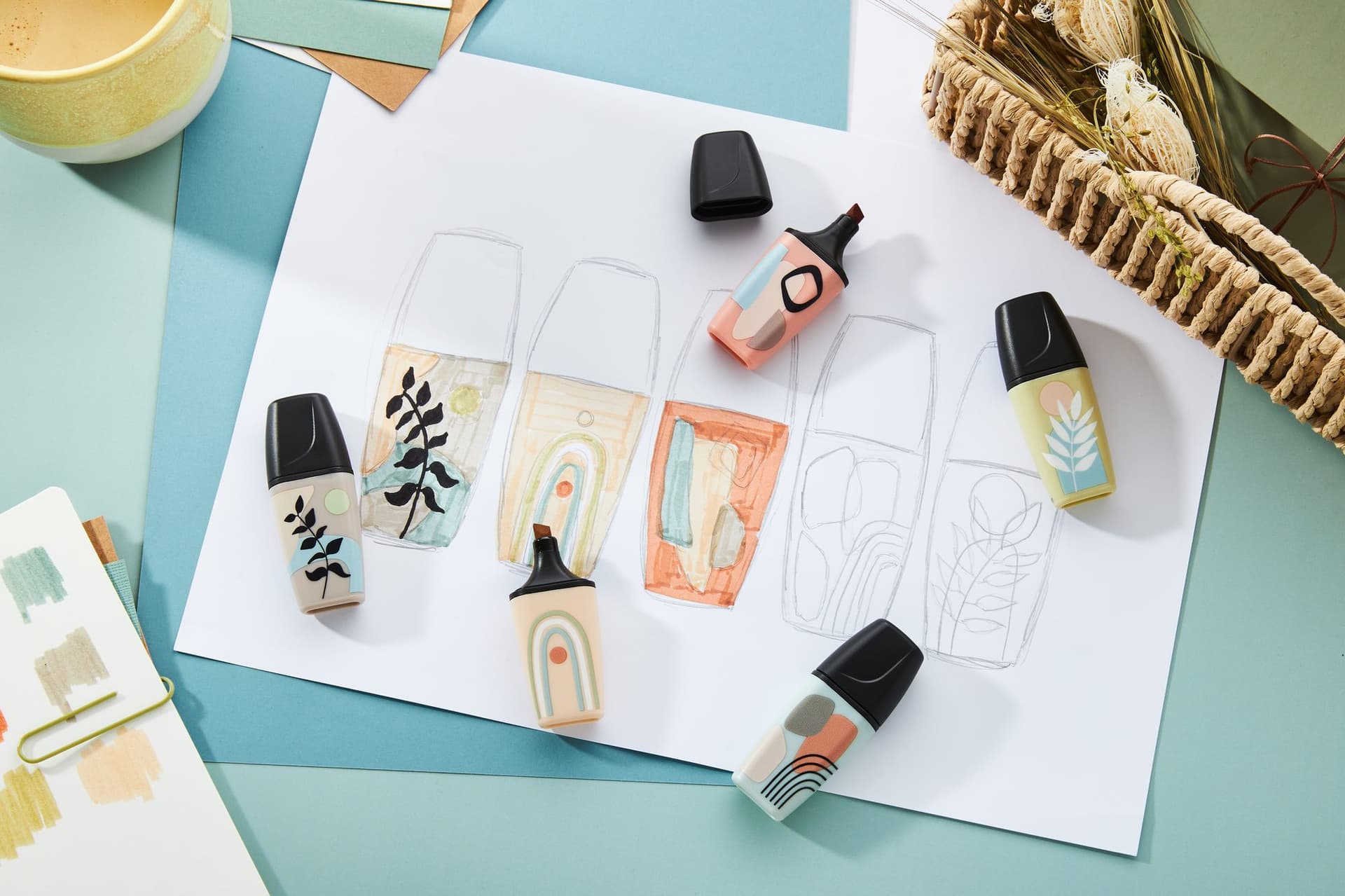 Markeerstift STABILO BOSS naturevibes assorti 6 stuks 6