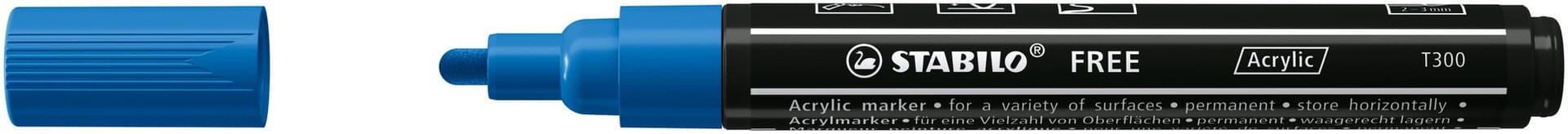 Acrylmarker STABILO  Free Acrylic T300 donkerblauw