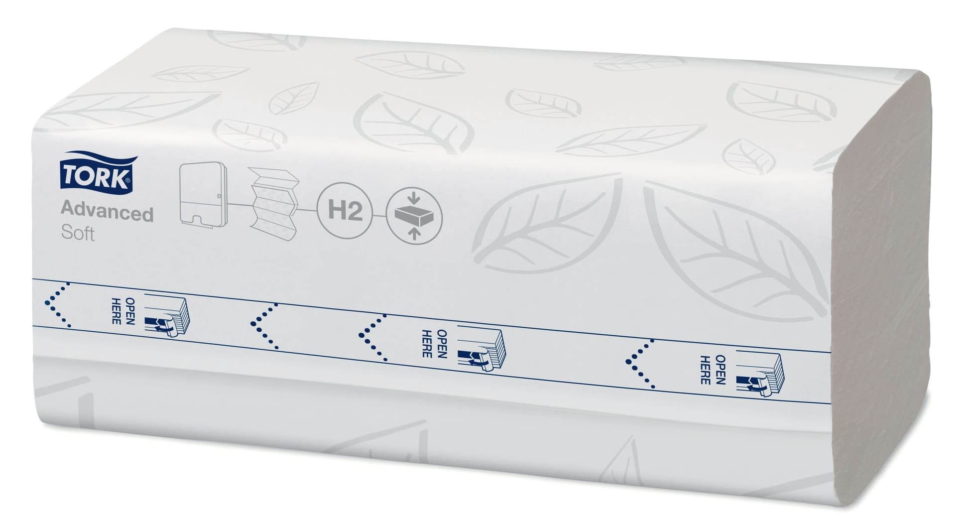 Handdoek Tork H2 Xpress compressed Advanced multifold 2-laags 212x320mm 12x200 vel wit 120454 2