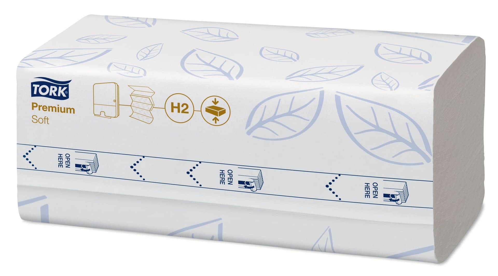 Handdoek Tork H2 Xpress compressed Premium multifold 2-laags 212x320mm 12x170 vel wit 100888 2