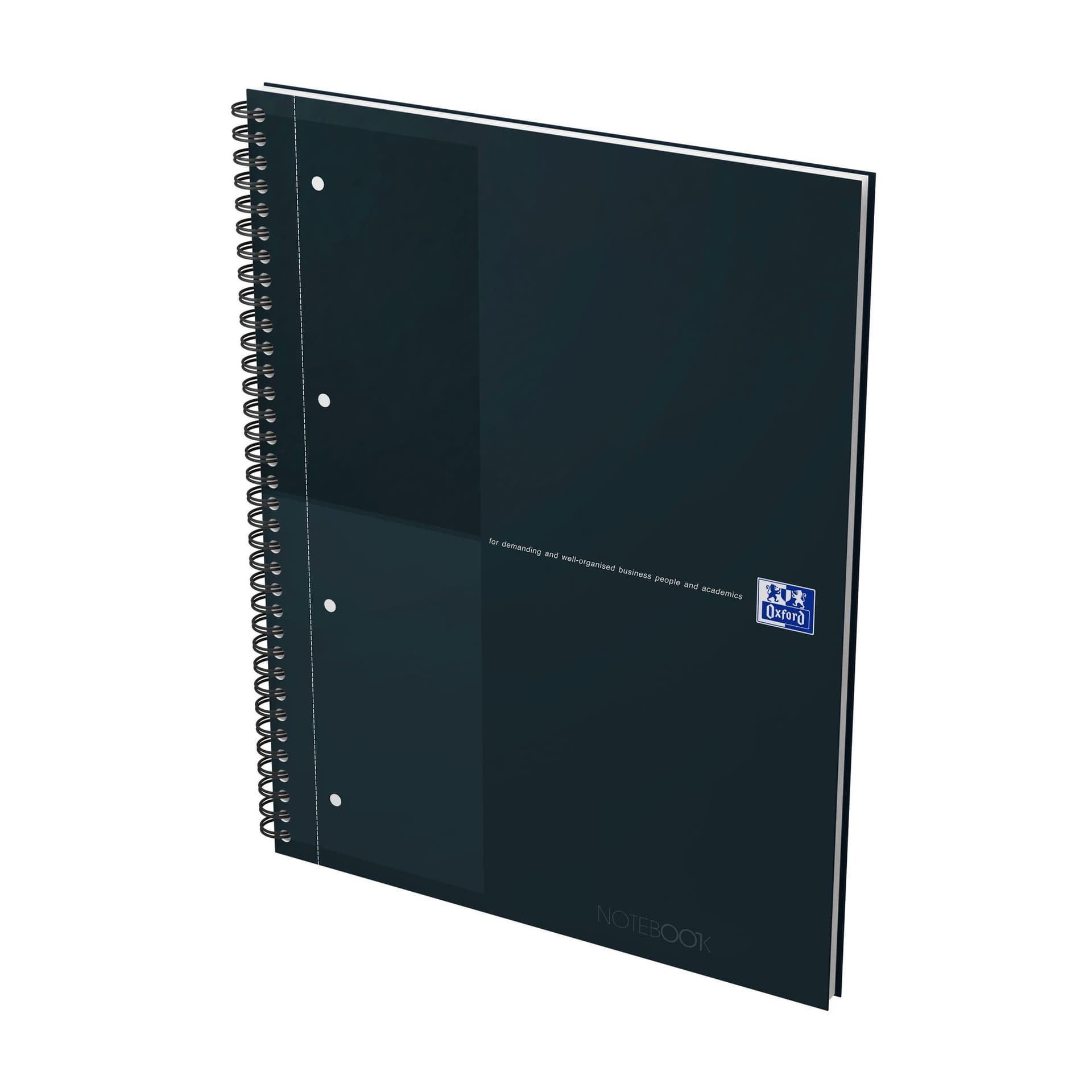Spiraalblok Oxford International Notebook A4+ lijn 160 pagina's zwart 2