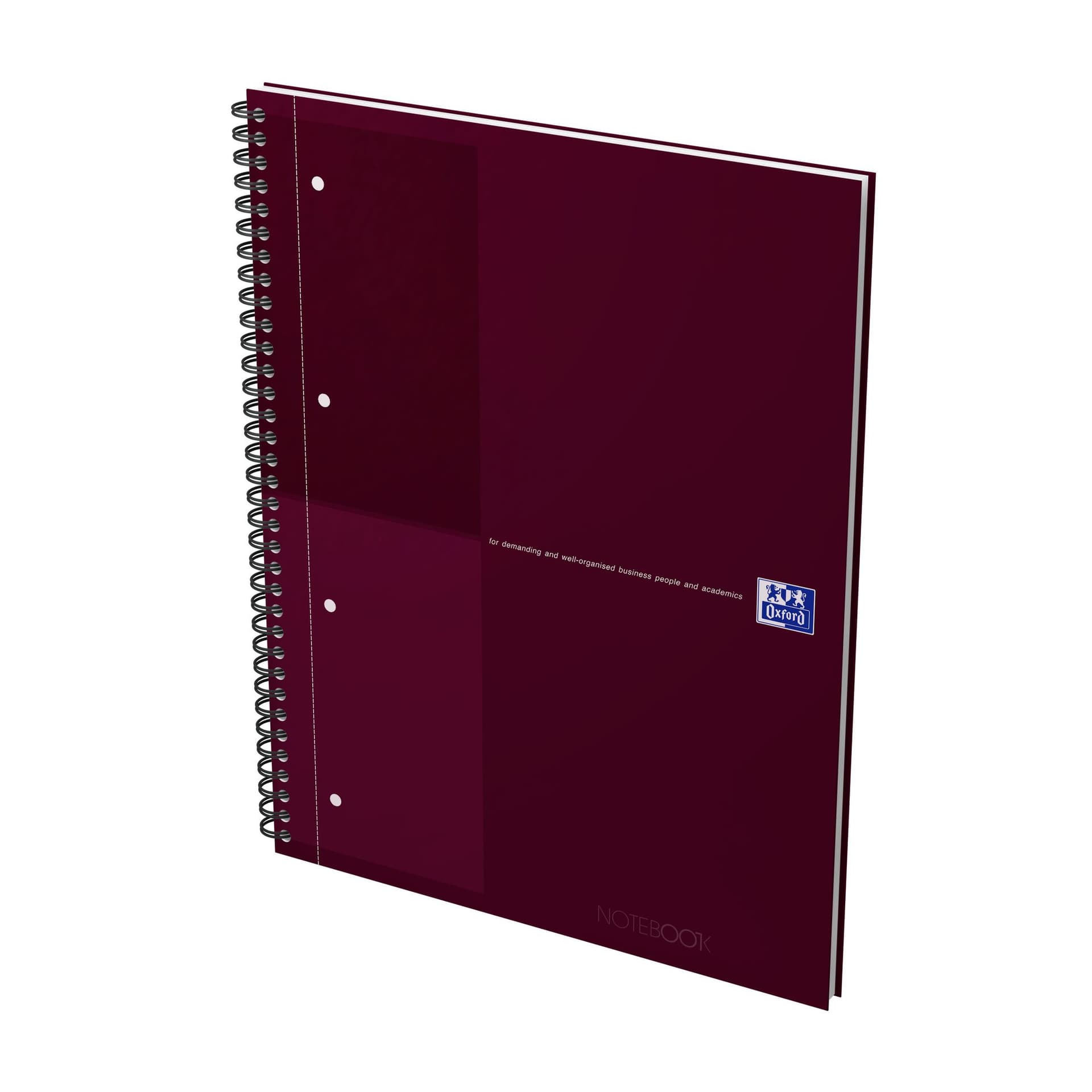 Spiraalblok Oxford International Notebook A4+ lijn 160 pagina's rood 2