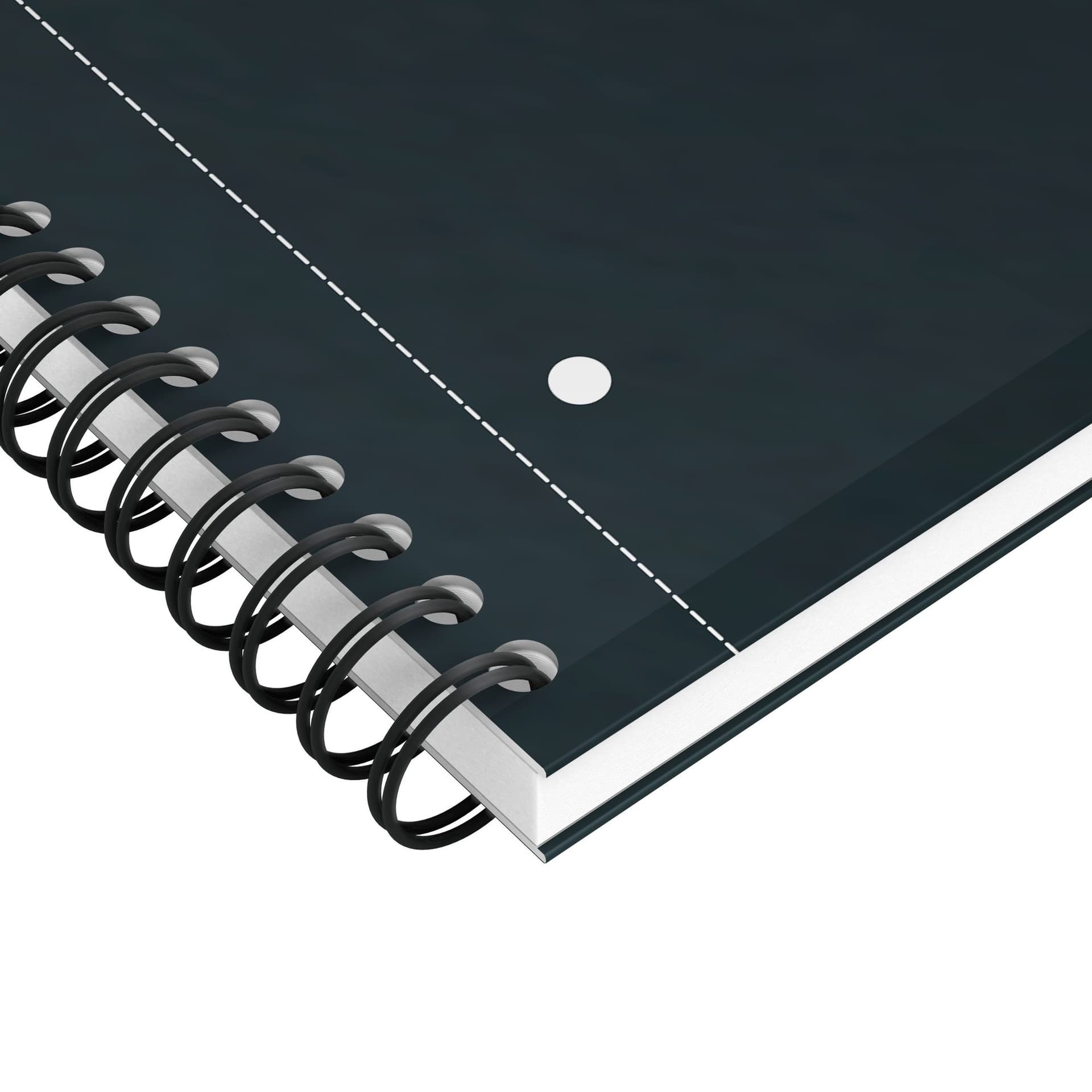 Spiraalblok Oxford International Notebook A4+ ruit 5X5mm 160 pagina's zwart 5