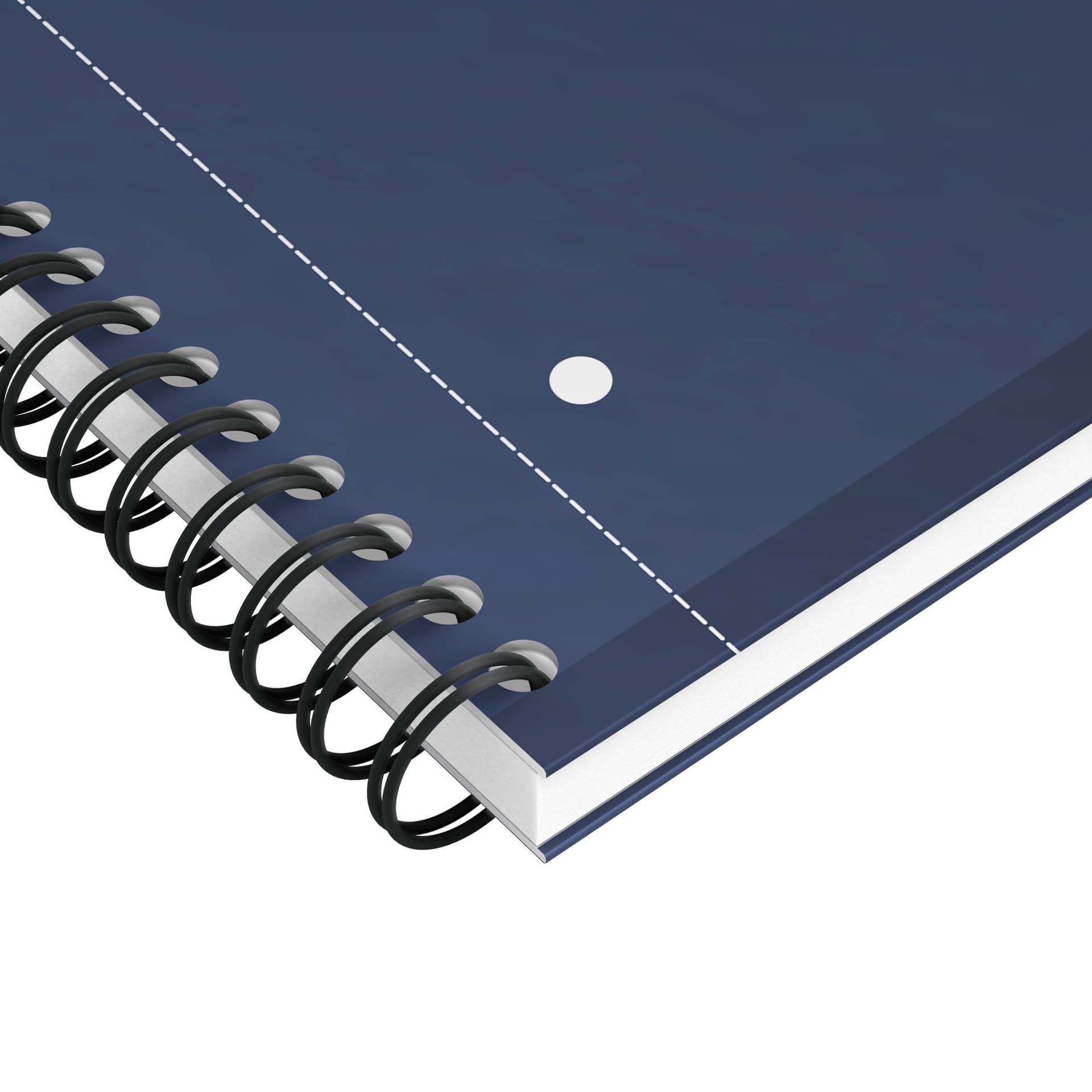 Spiraalblok Oxford International Notebook A4+ lijn 160 pagina's blauw 4