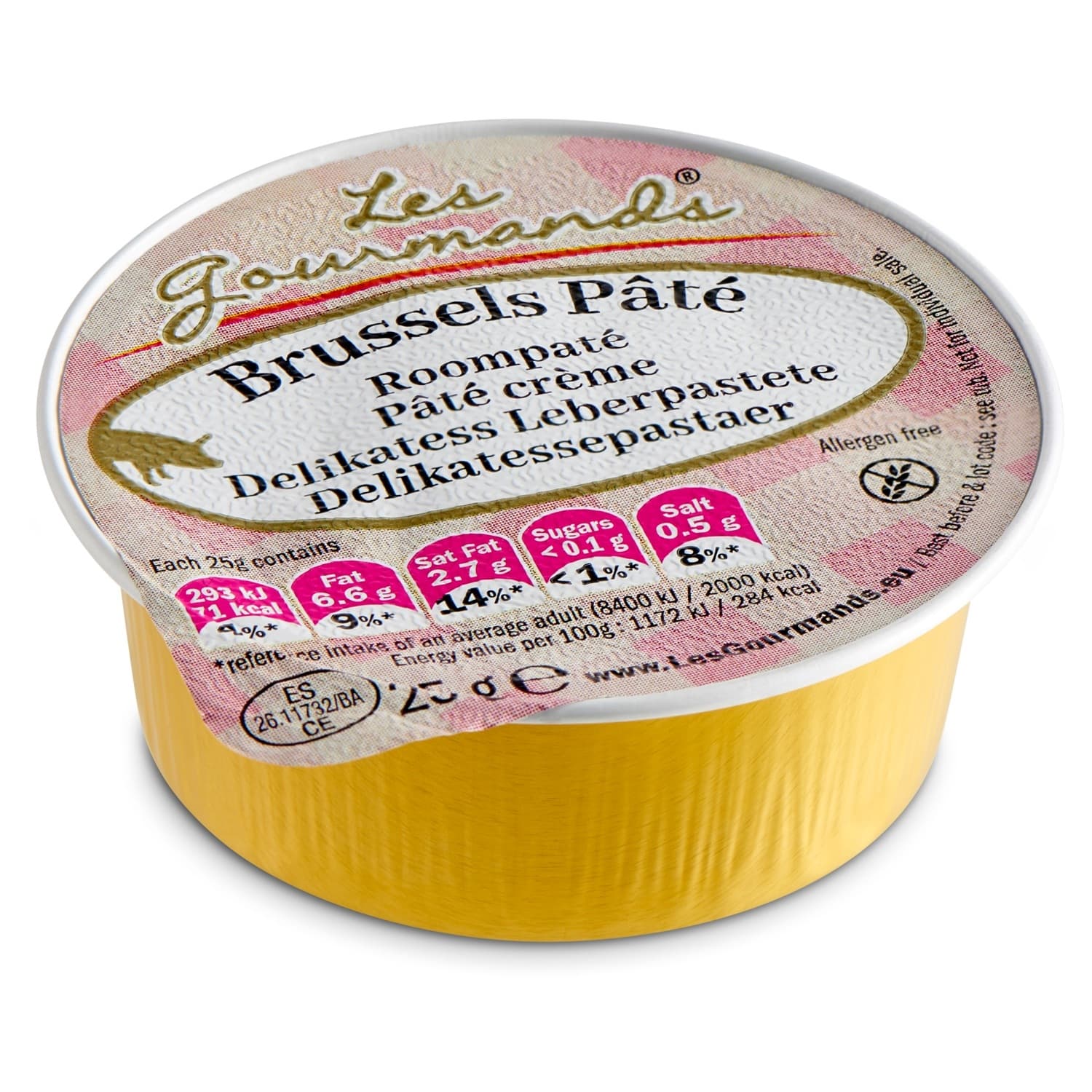 Roompaté Les Gourmands Brussels 45x25 gram cupjes 3