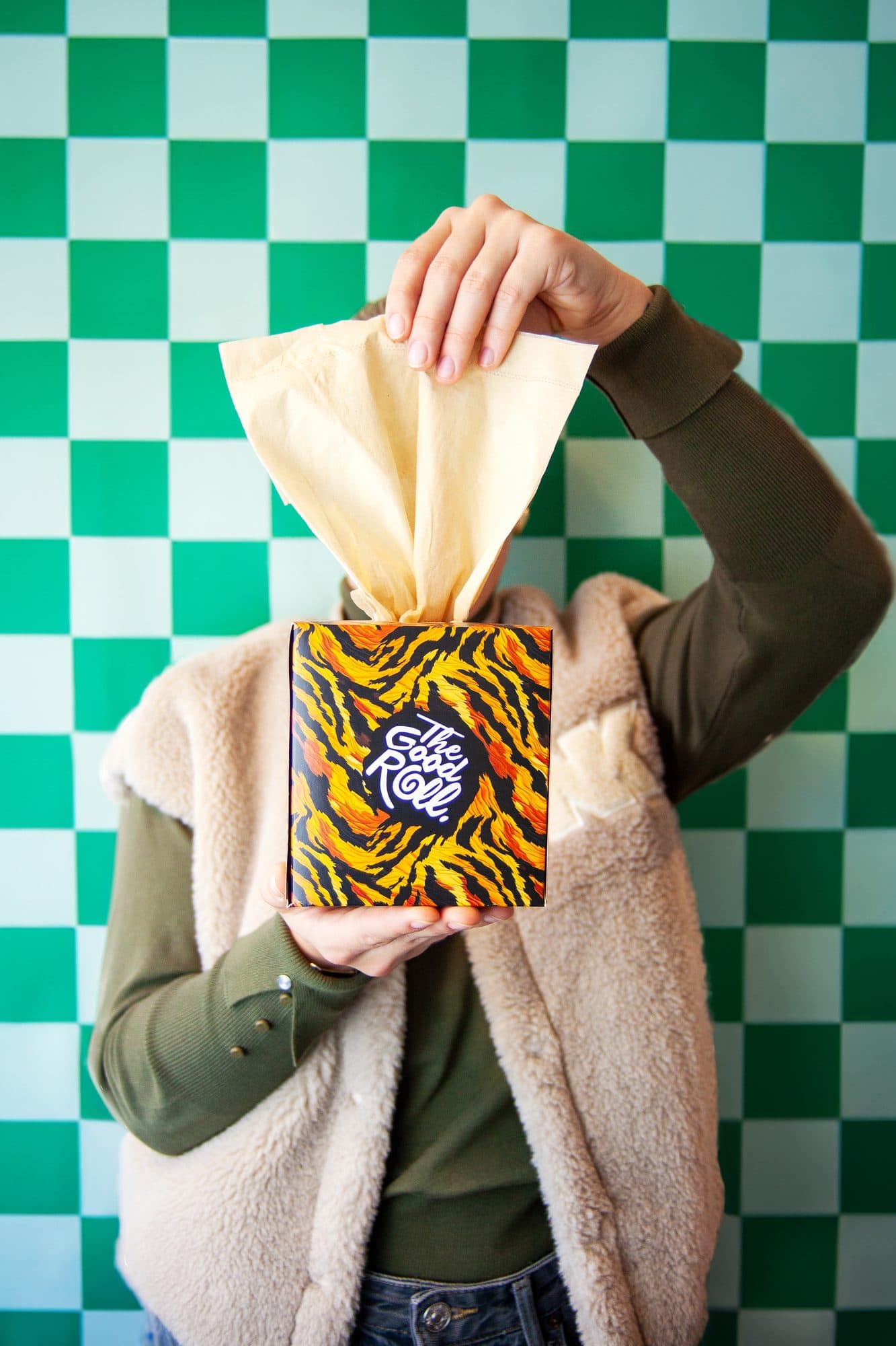 Facial tissues The Good Roll The Happy Tissue bamboe 3-laags 20x60 vel naturel 2