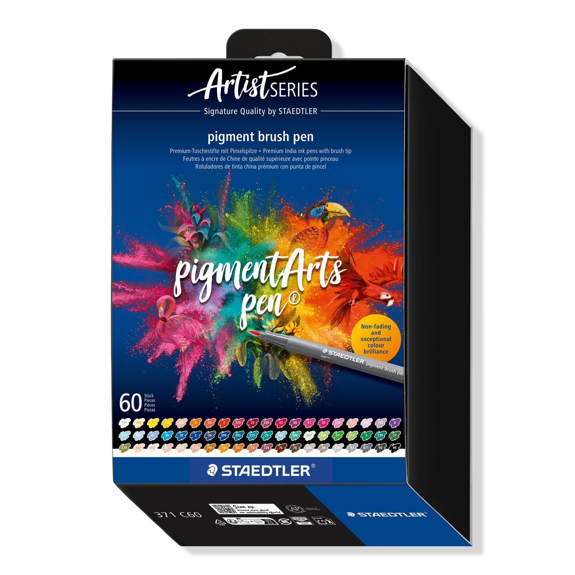 Brushpen Staedtler PigmentArts set à 60 kleuren
