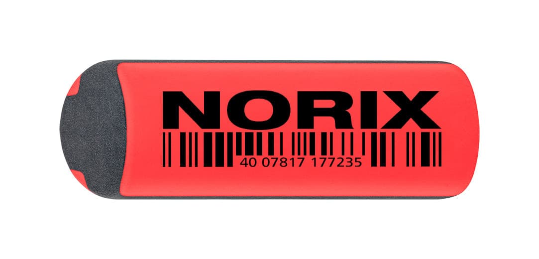Potlood Staedtler Norix HB zwart-koraal blister à 2 stuks 7