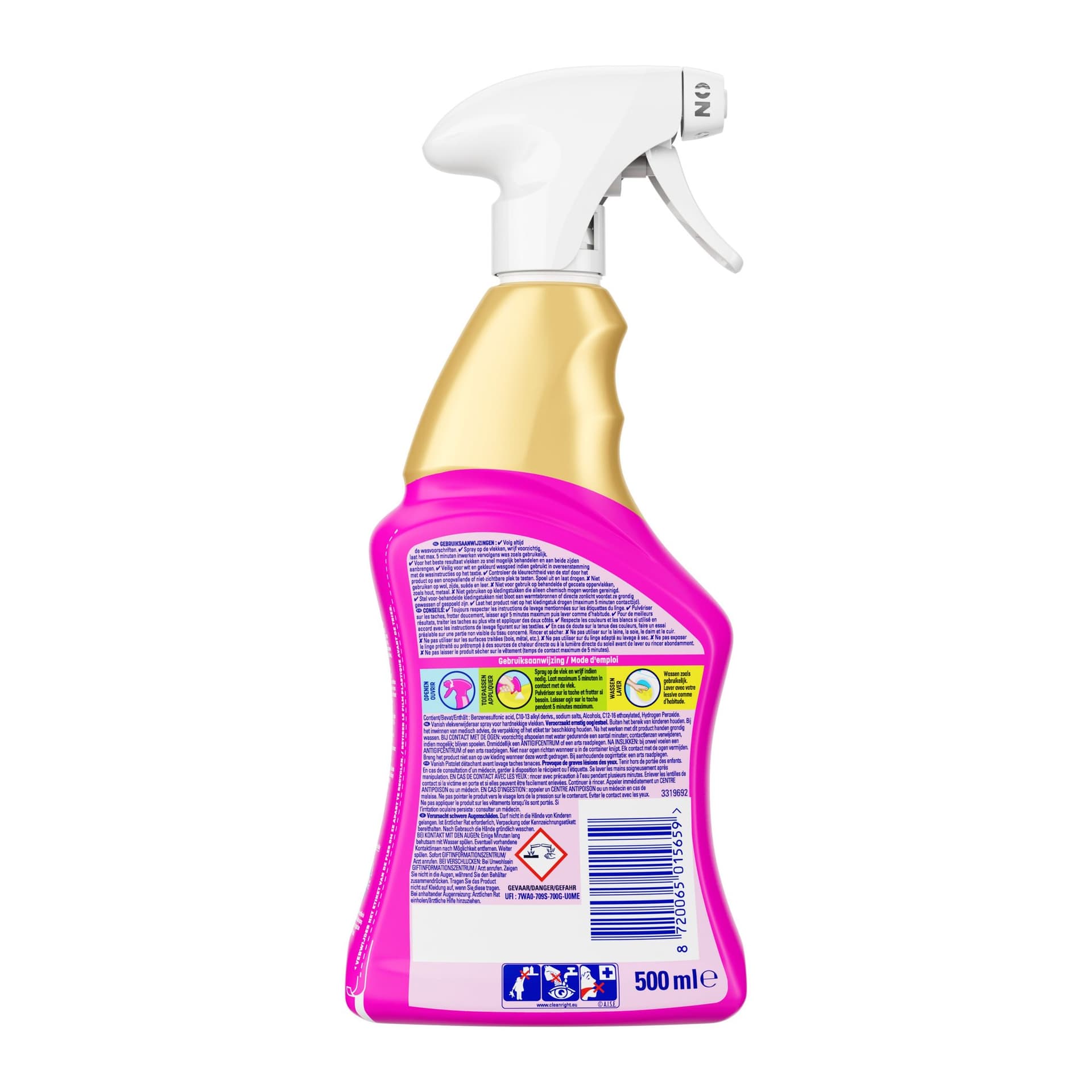 Vlekkenverwijderaar Vanish Oxi Action Tough Stains 500ml 2