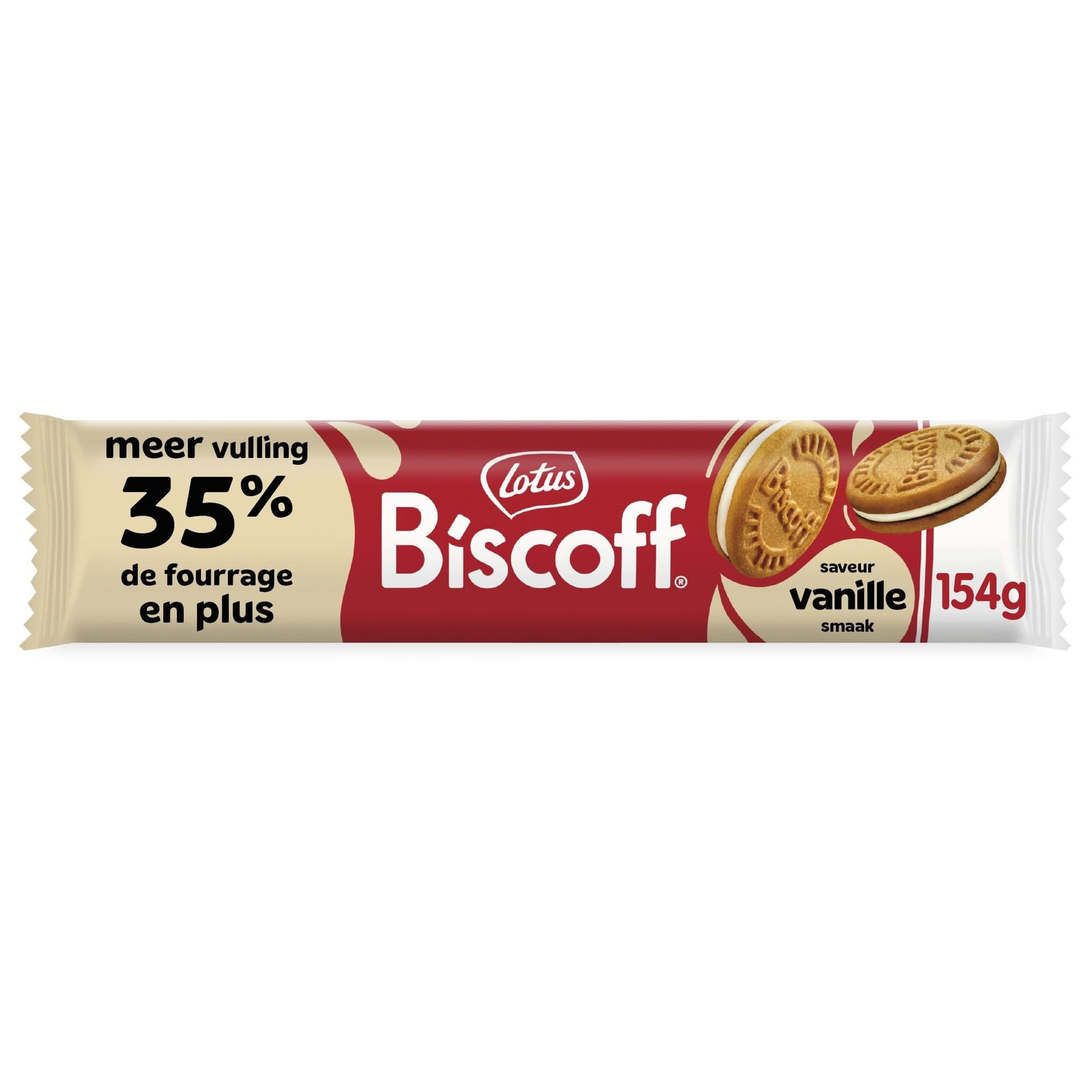 Koekjes Lotus Biscoff speculoos sandwich vanille 15 stuks