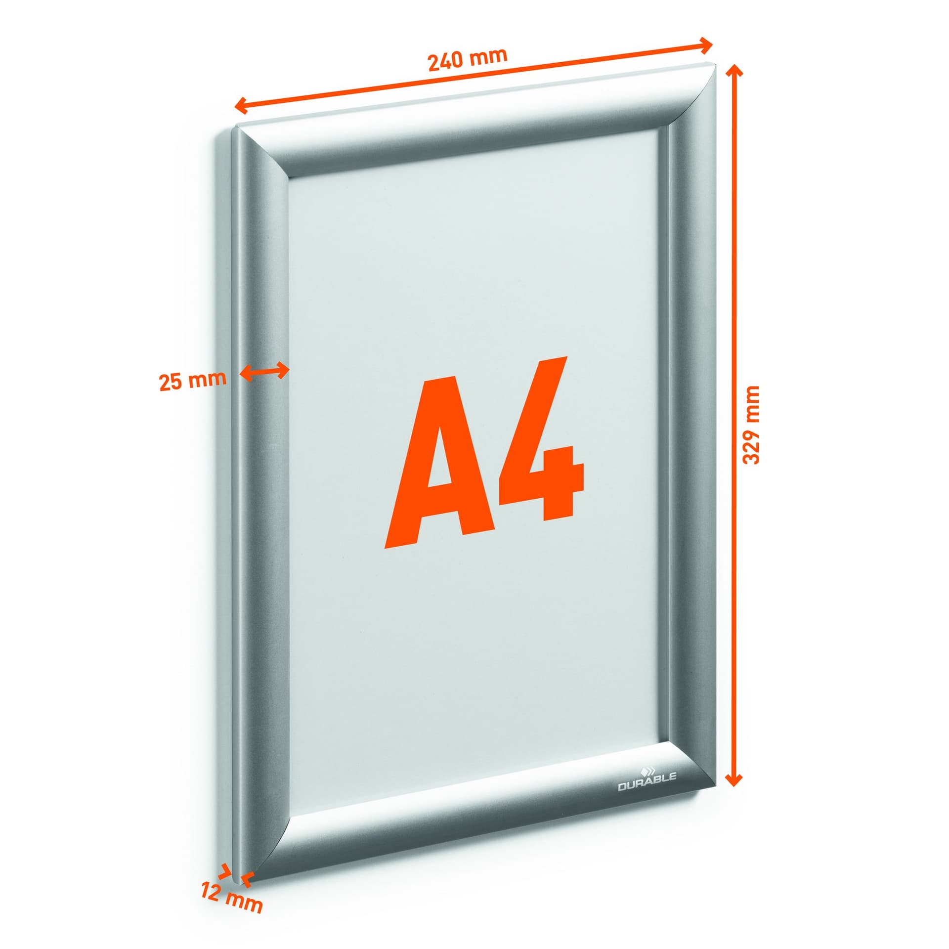 Kliklijst Durable A4 aluminium 2