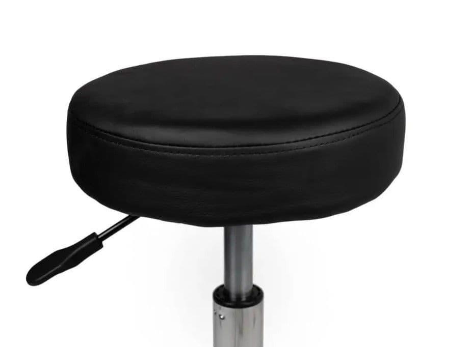 Tabouret kruk Office hoog met gasveer harde wielen zw 3