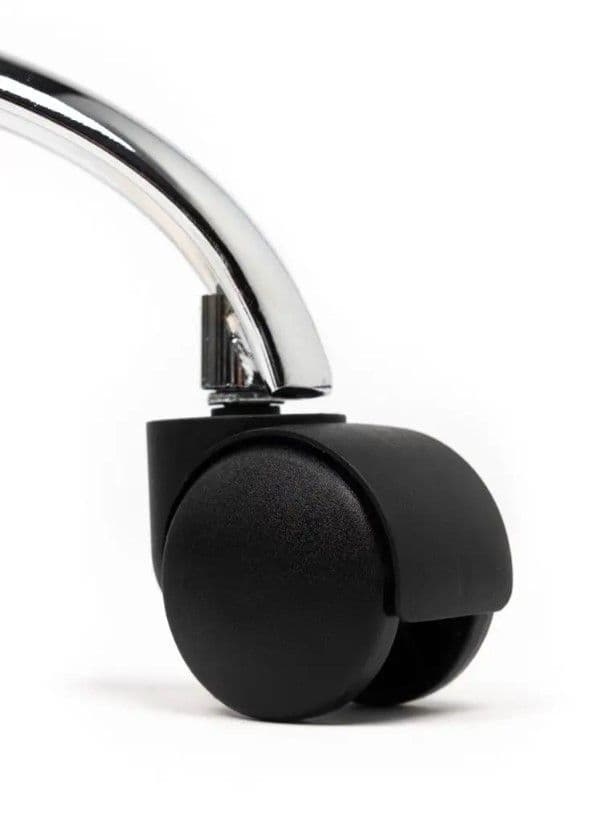 Tabouret kruk Office standaard met gasveer harde wielen zw 5