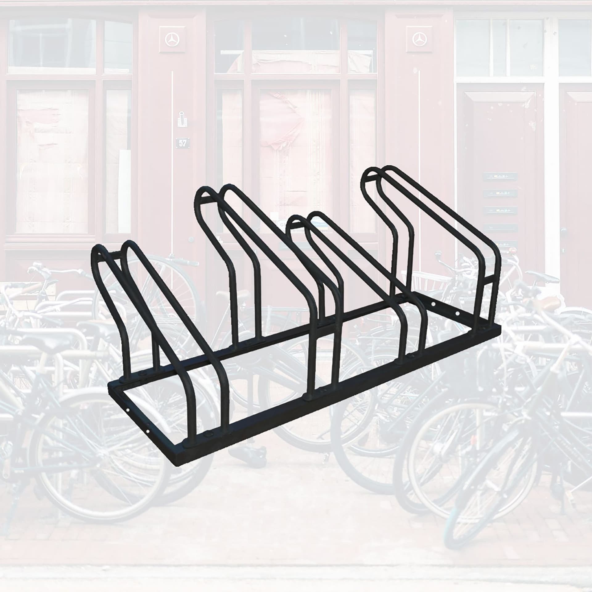 Fietsenrek BRASQ  4 fietsen BS400 zwart 6