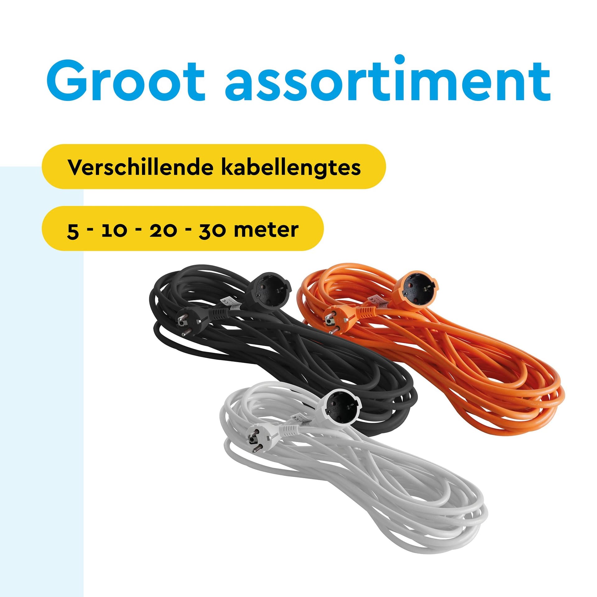 Verlengkabel BRASQ 30m oranje 5