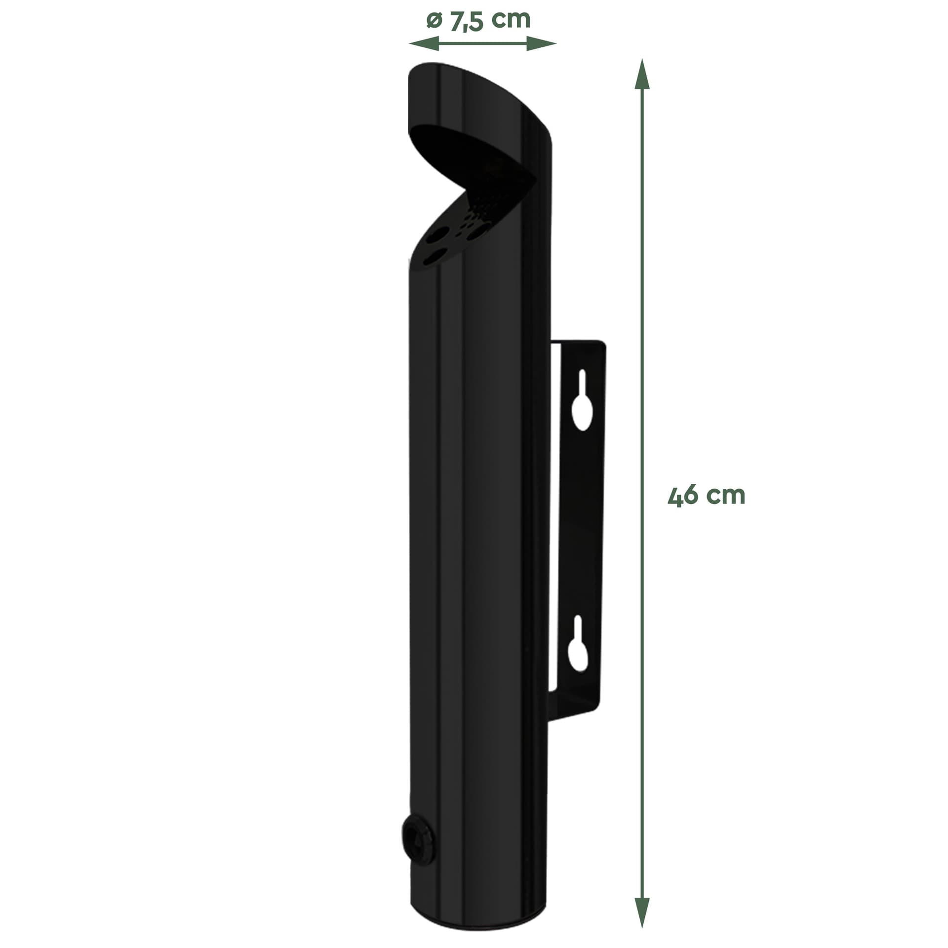 Wandasbak BRASQ AT200 RVS zwart 2