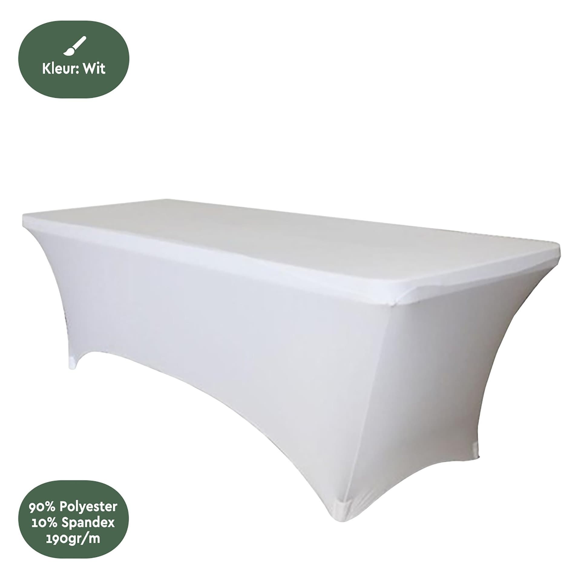 Tafelrok BRASQ 183x76x74cm wit 3