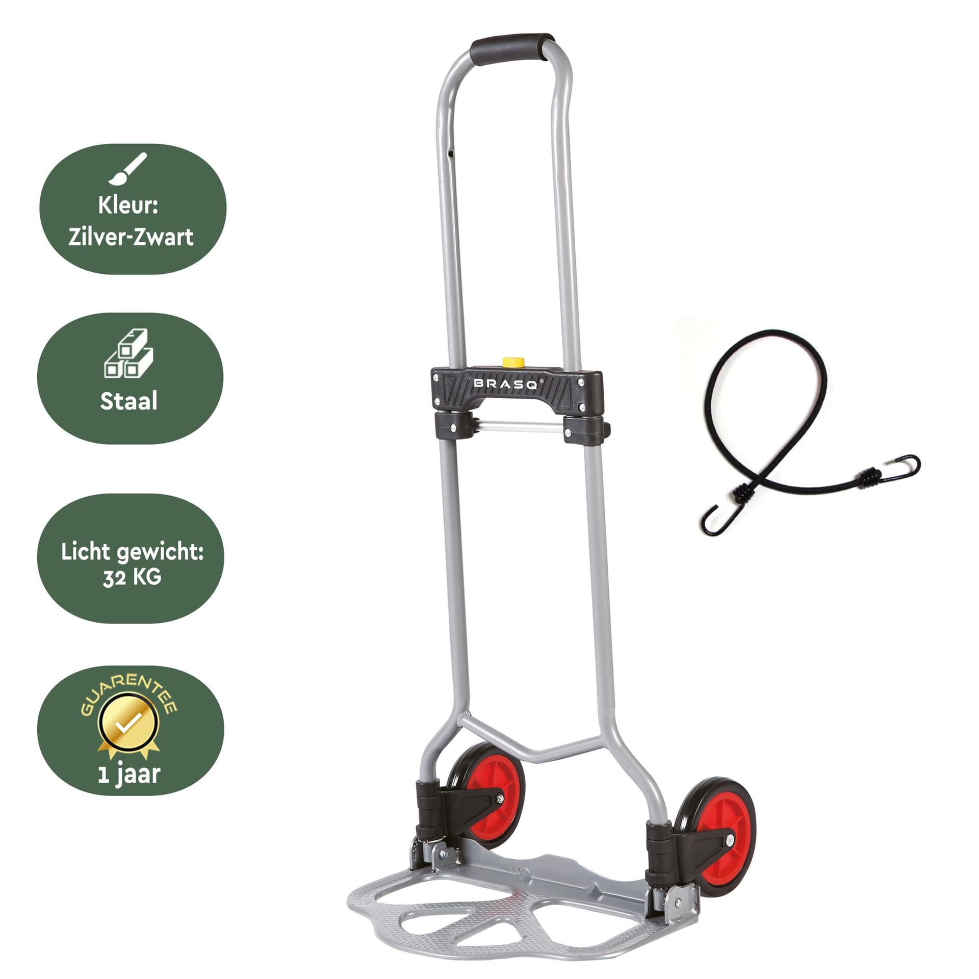 Steekwagen BRASQ Inklapbaar HT60 incl. bagagespin 60Kg 4