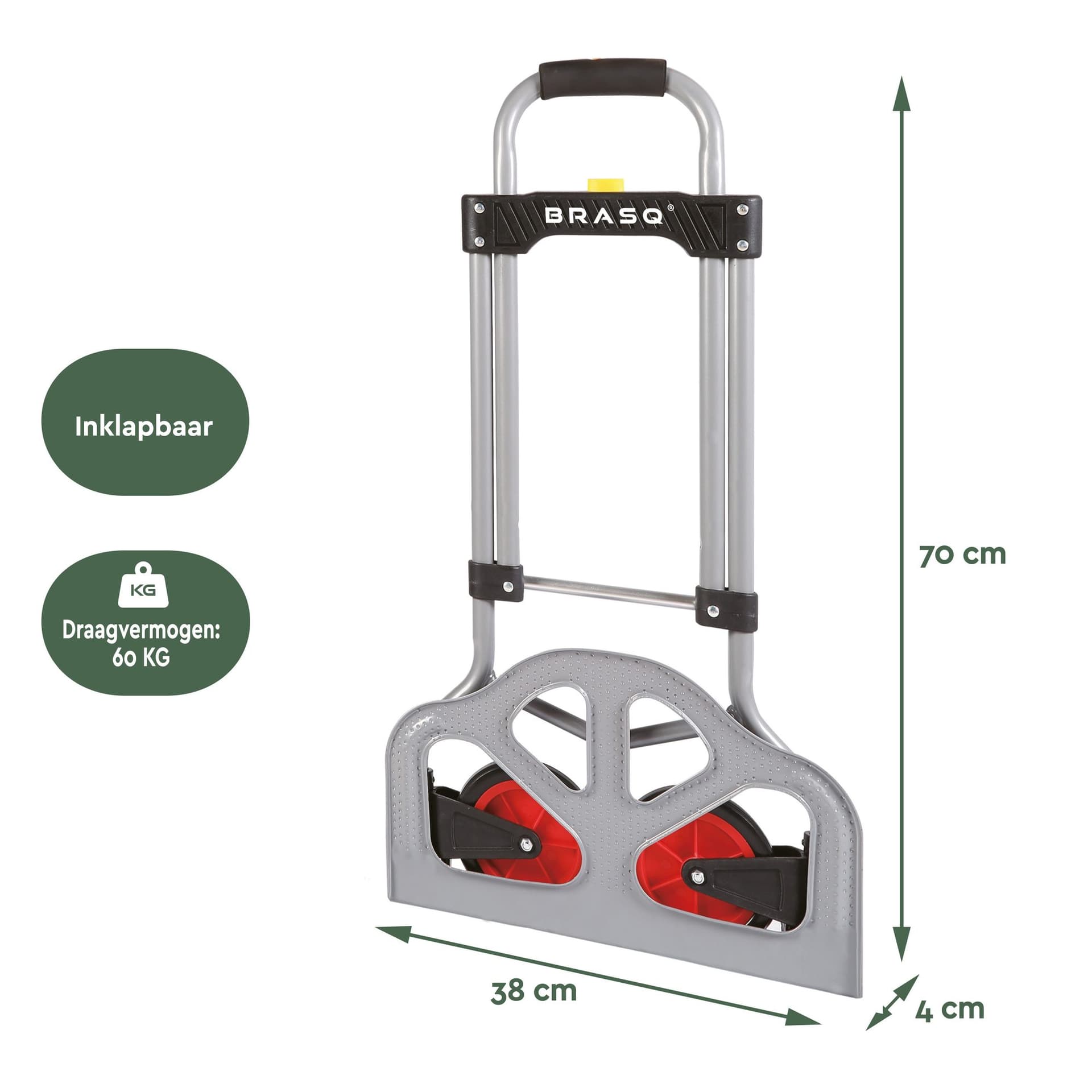 Steekwagen BRASQ Inklapbaar HT60 incl. bagagespin 60Kg 5