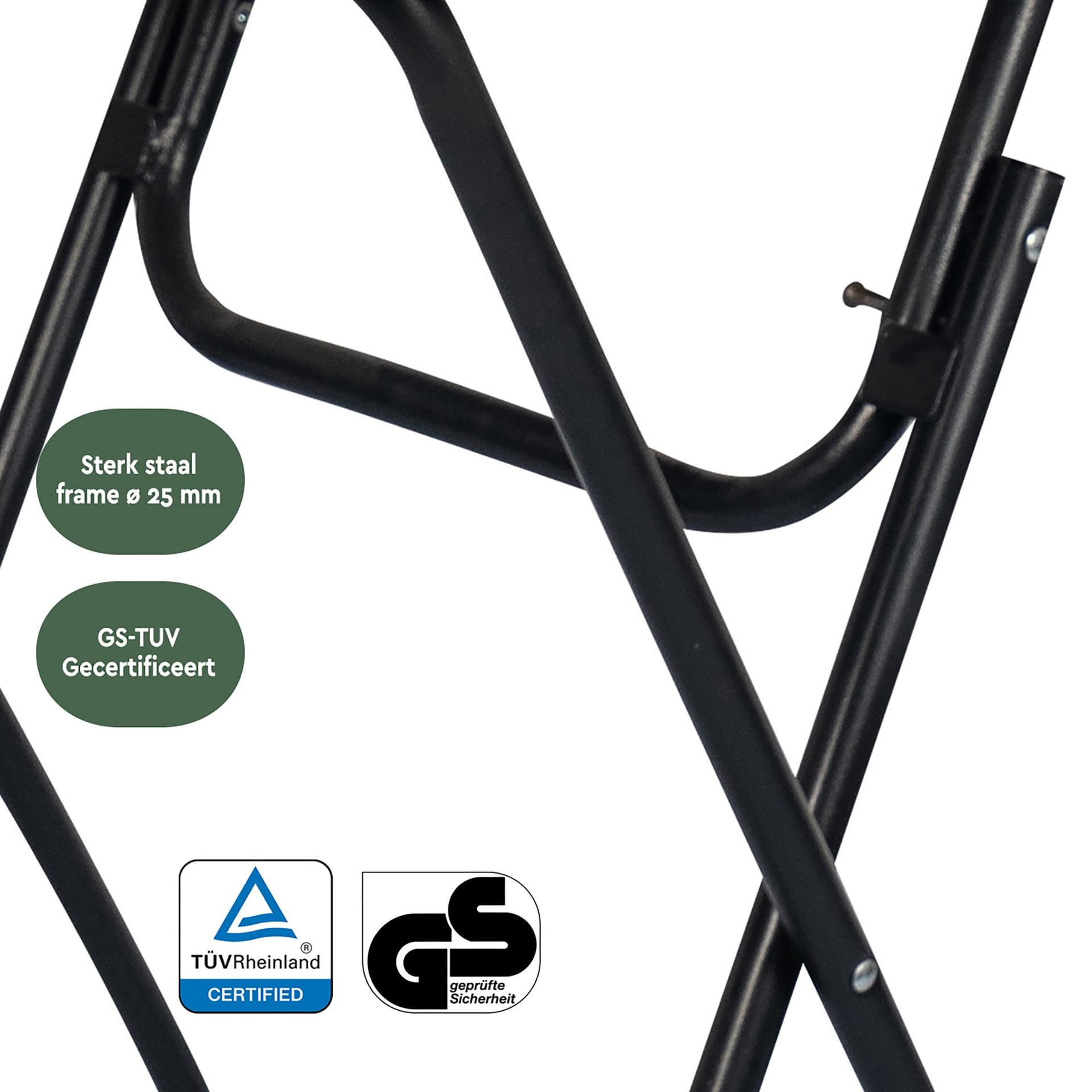 Statafel BRASQ 80cm BT100 zwart 4