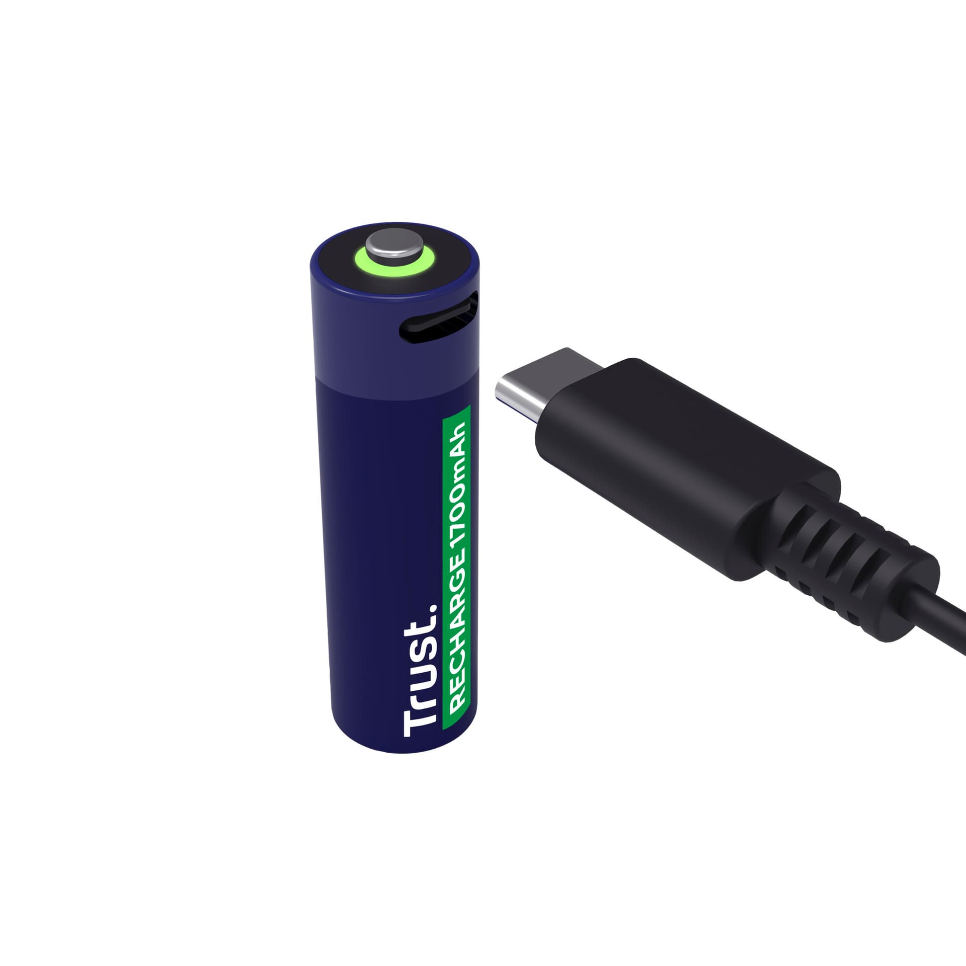 Batterij Trust USB-C oplaadbaar AA 2 stuks 2