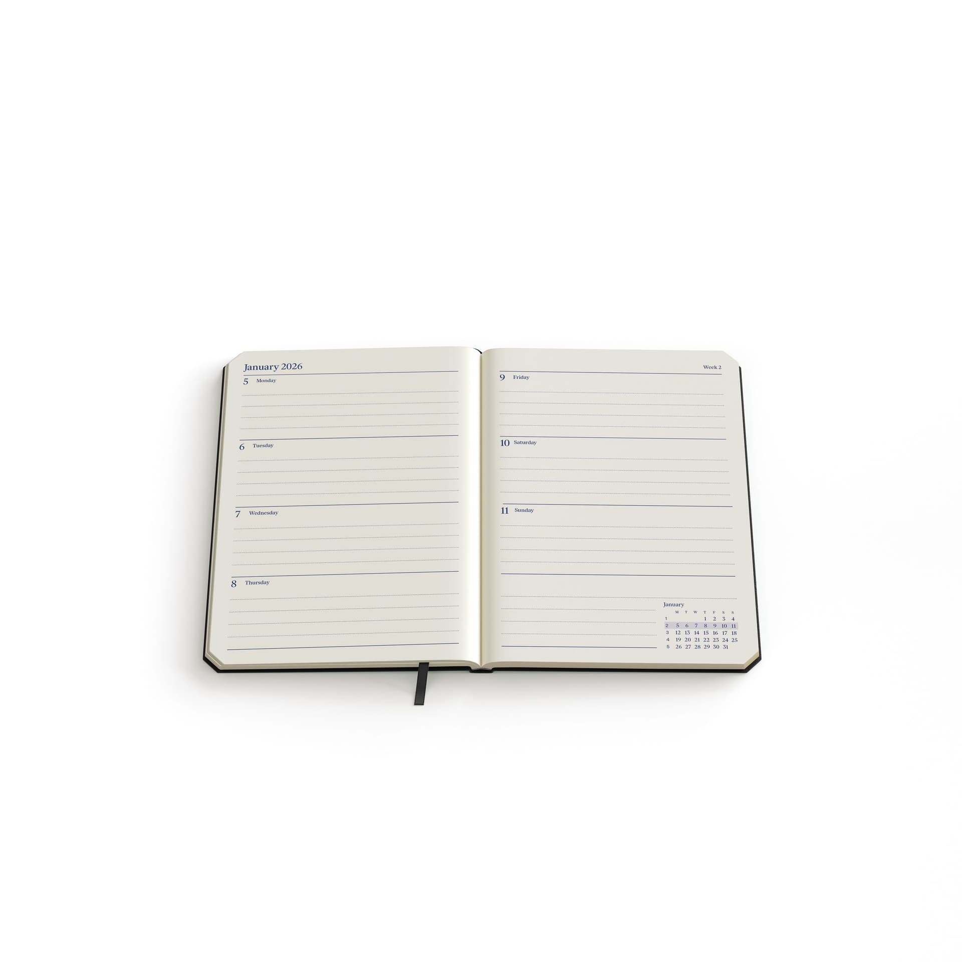 Agenda 2027 de KEMPEN Weekly Planner Pocket 7dagen/2pagina's assorti 2