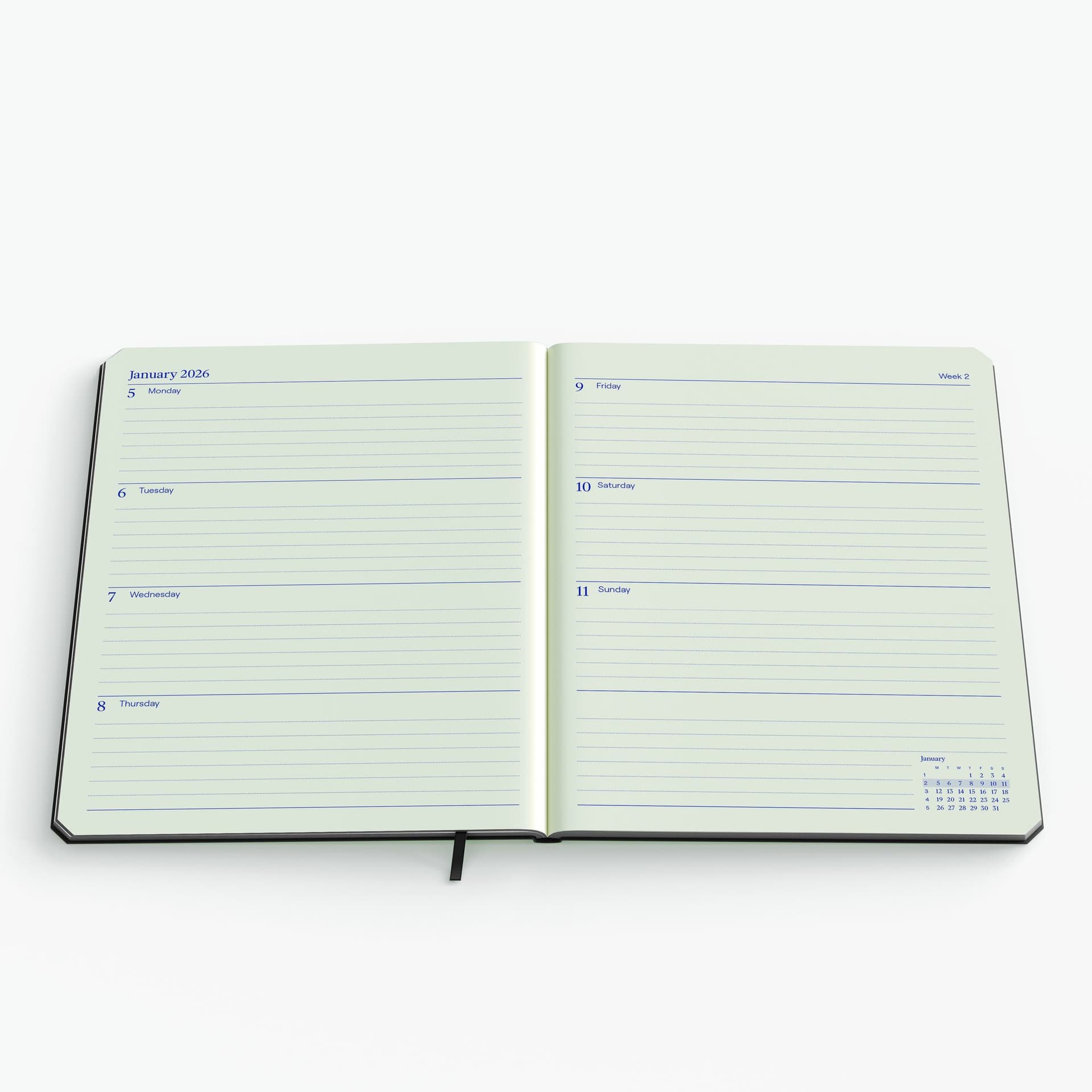 Agenda 2027 de KEMPEN Weekly Planner Large 7dagen/2pagina's assorti 2