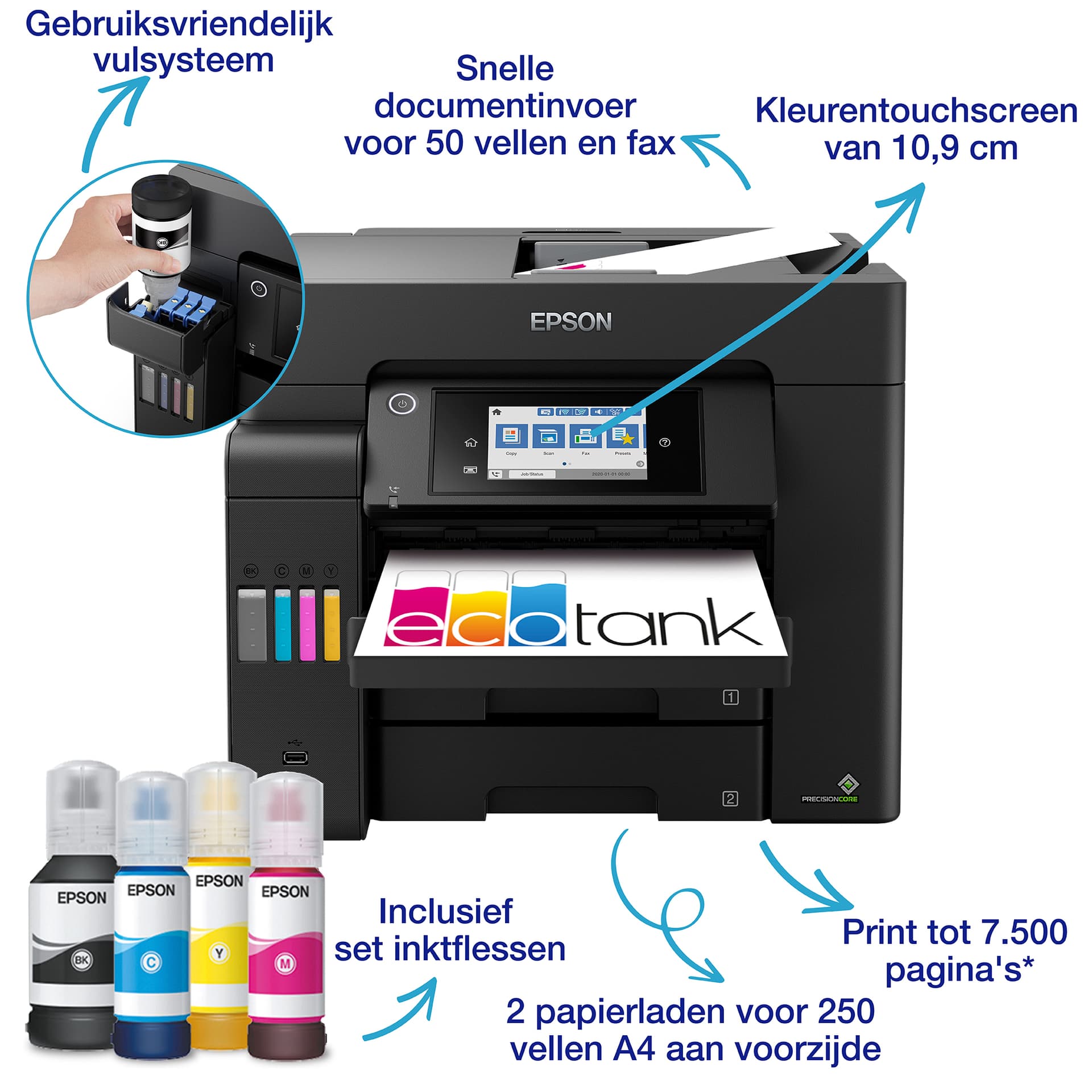 Multifunctional inktjet printer Epson Ecotank ET-5805 2