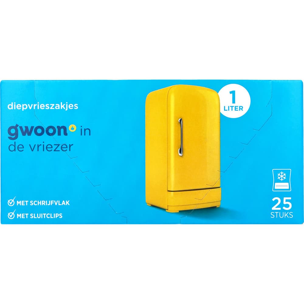 Diepvrieszak G'woon 25 x 1 liter