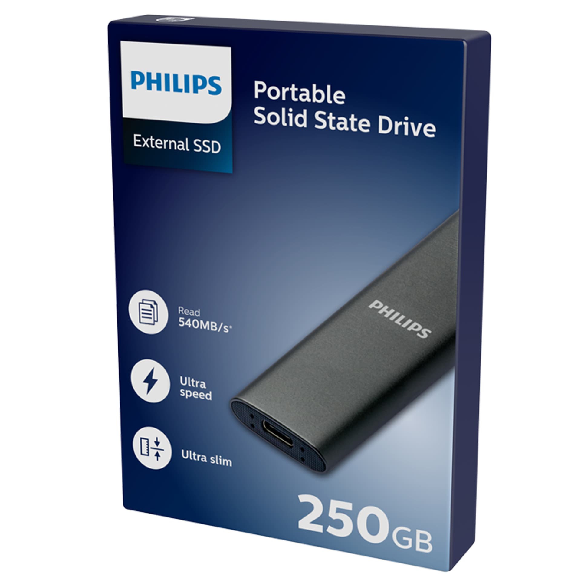 SSD Philips External 250 GB Ultra Speed Space Grey 2