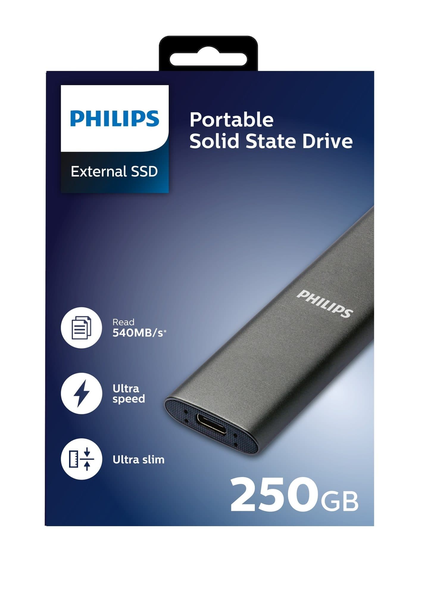 SSD Philips External 250 GB Ultra Speed Space Grey 3