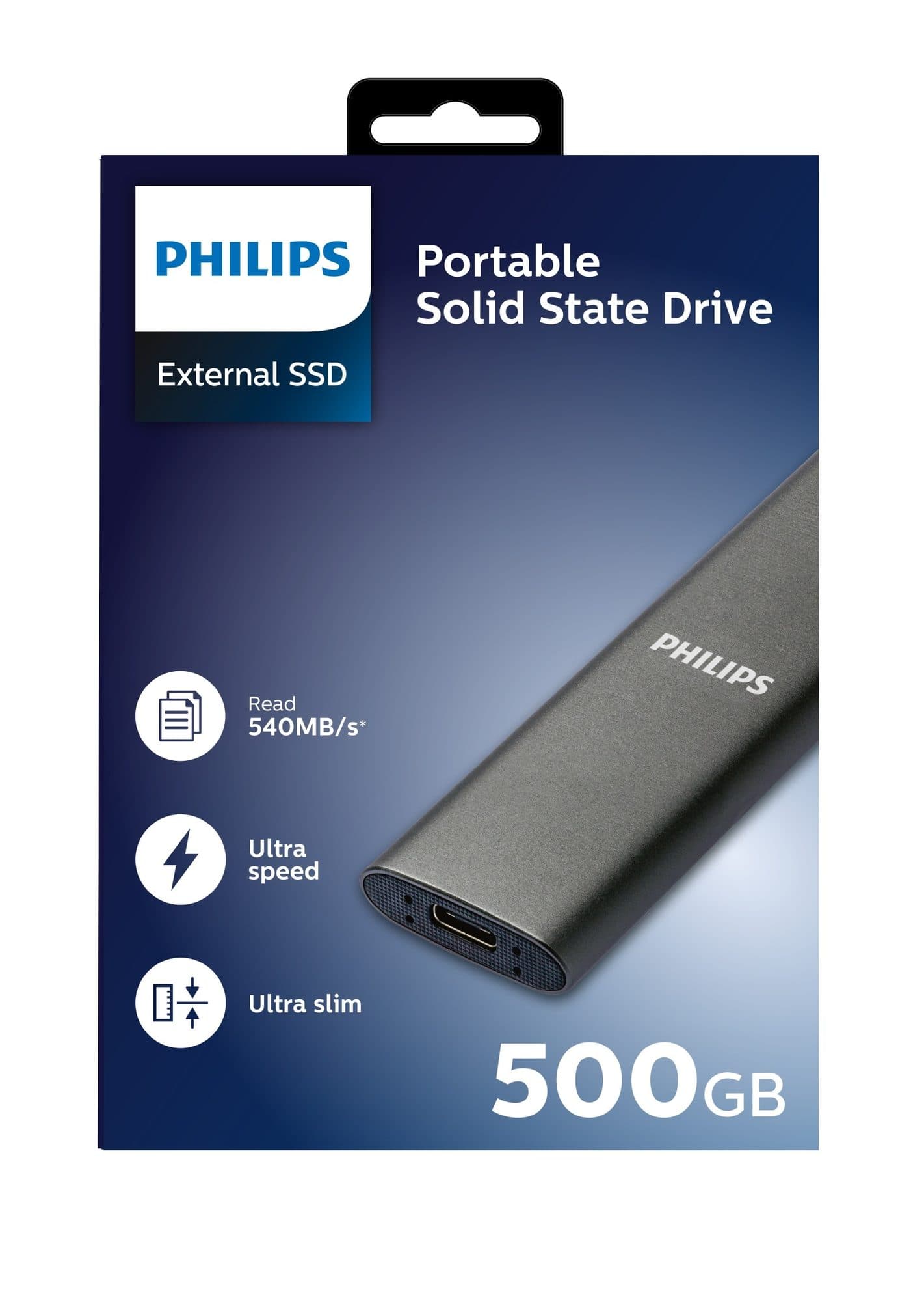 SSD Philips External 500 GB Ultra Speed Space Grey 3