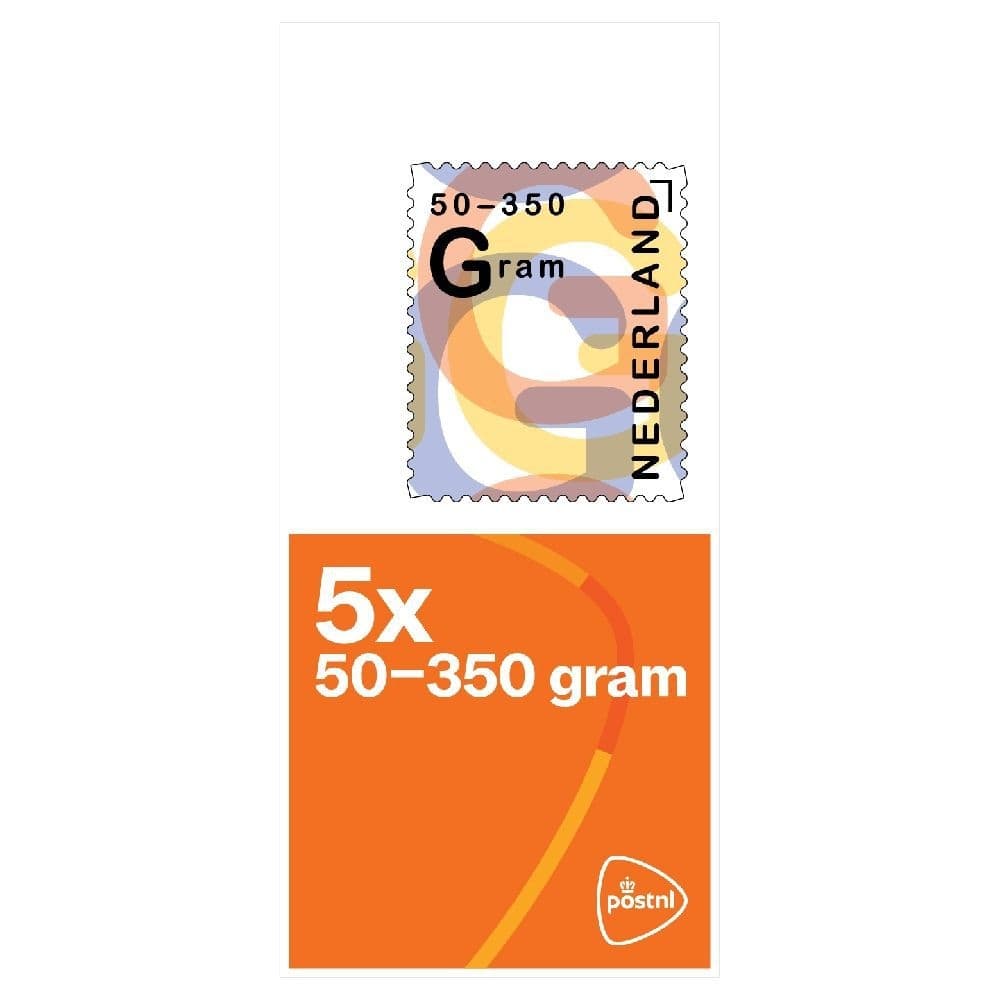 Postzegel Nederland 50-350 gram 5 per vel 2
