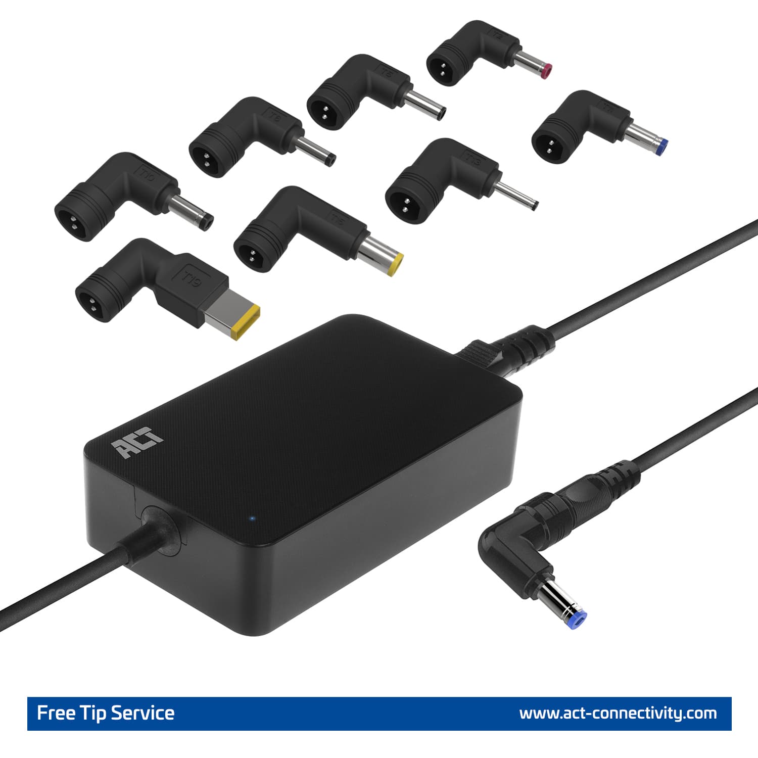 Laptop Oplader ACT Compact universeel 65W 3
