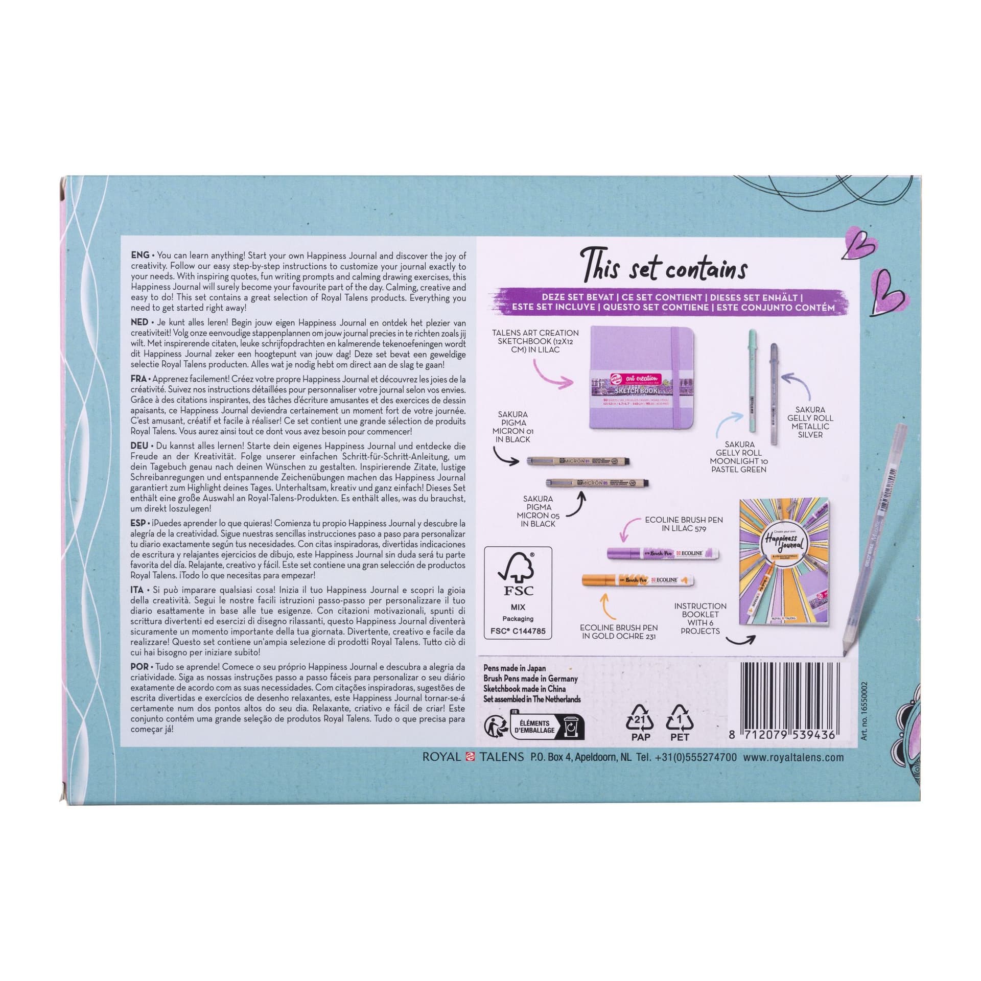 Happiness Journal Set Royal Talens 8-delig 3