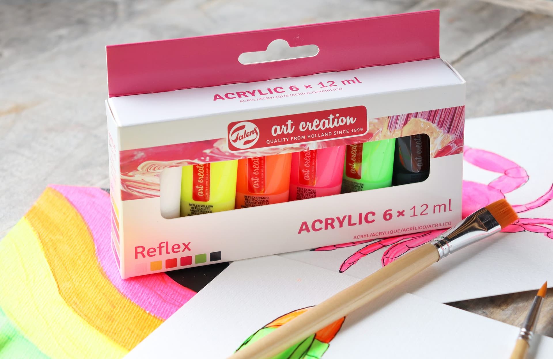 Acrylverf Talens Art Creation Reflex assorti 6 tubes à 12 ml 4