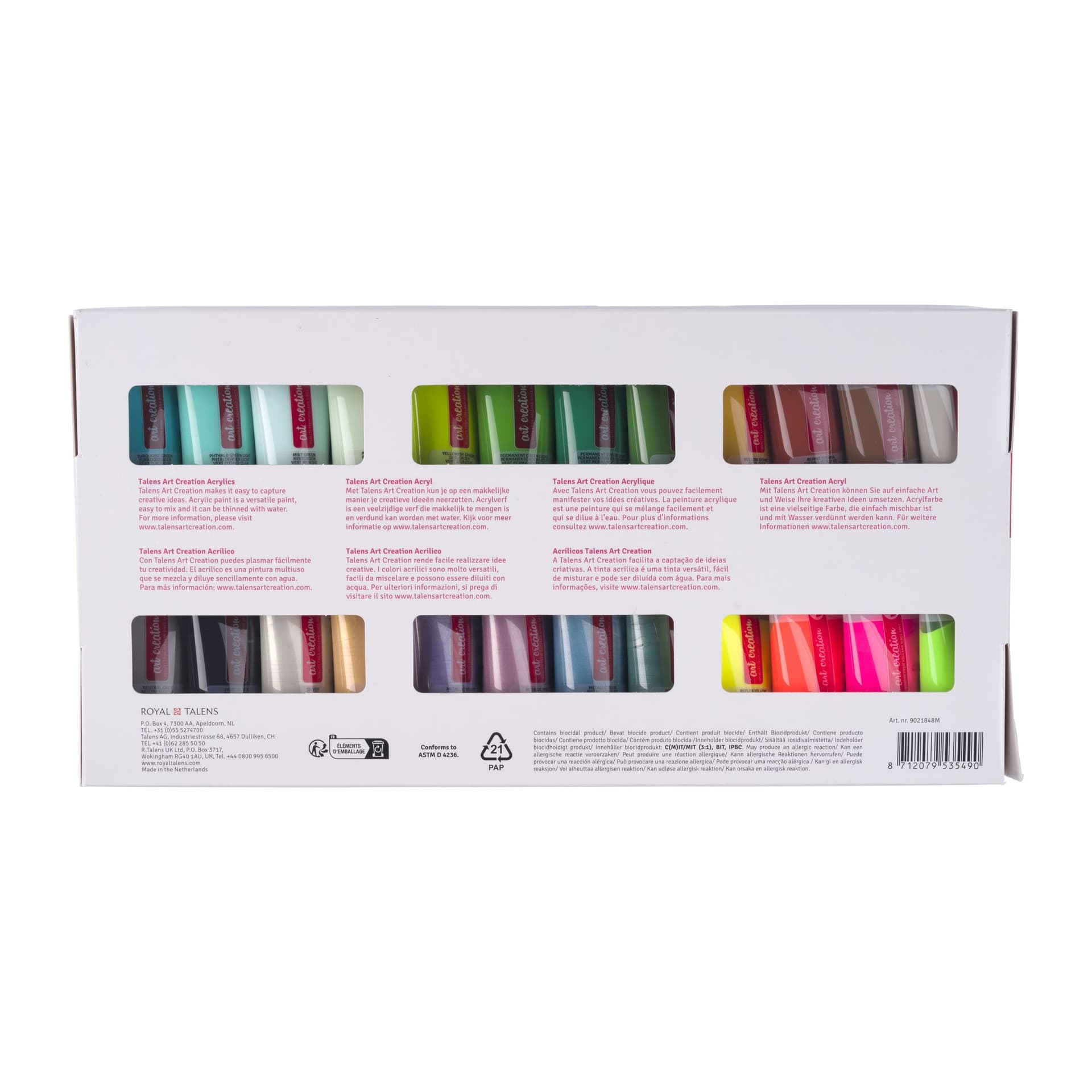 Acrylverf Talens Art Creation assorti 48 tubes à 12ml 3