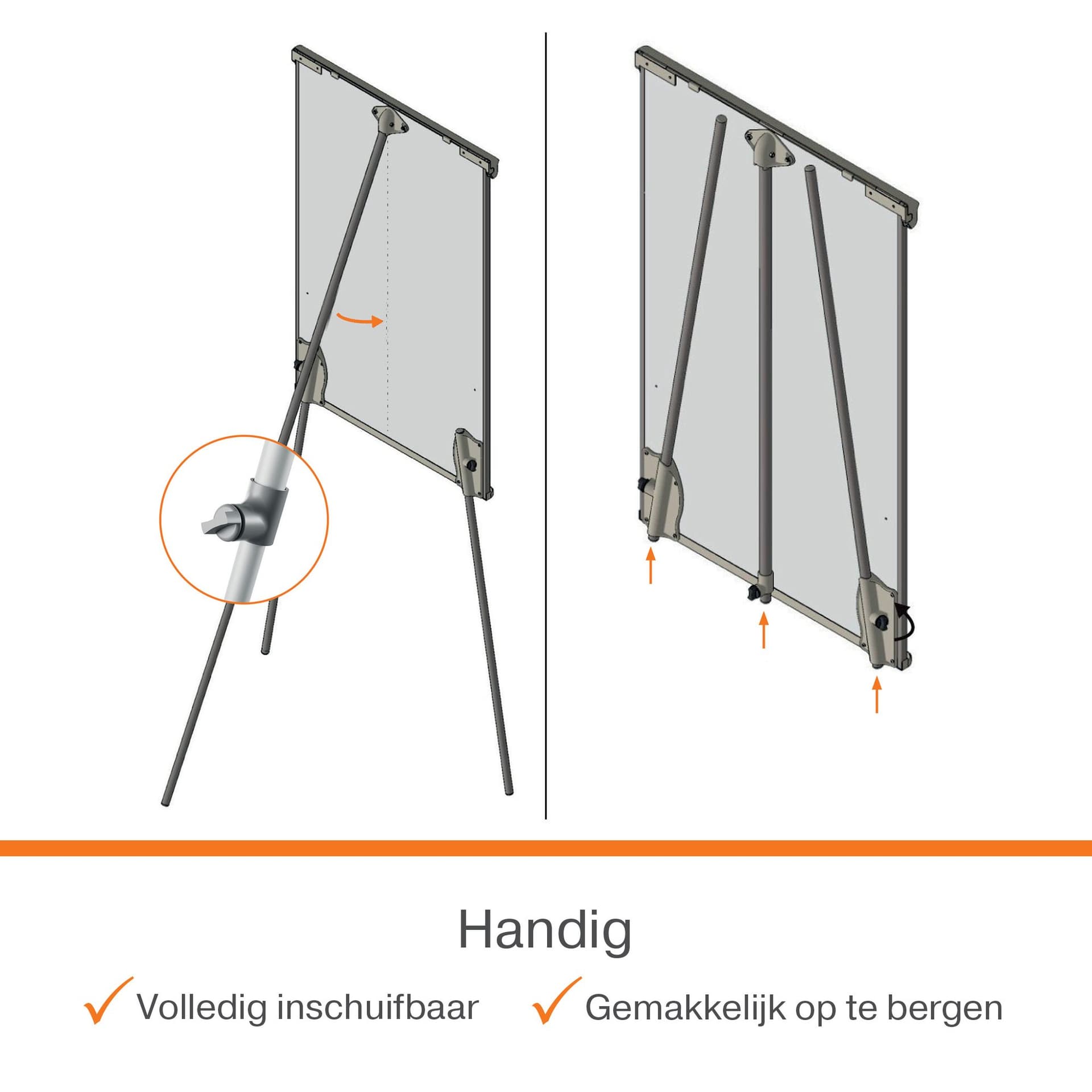 Flipover Nobo Premium Plus staal driepootstatief 5