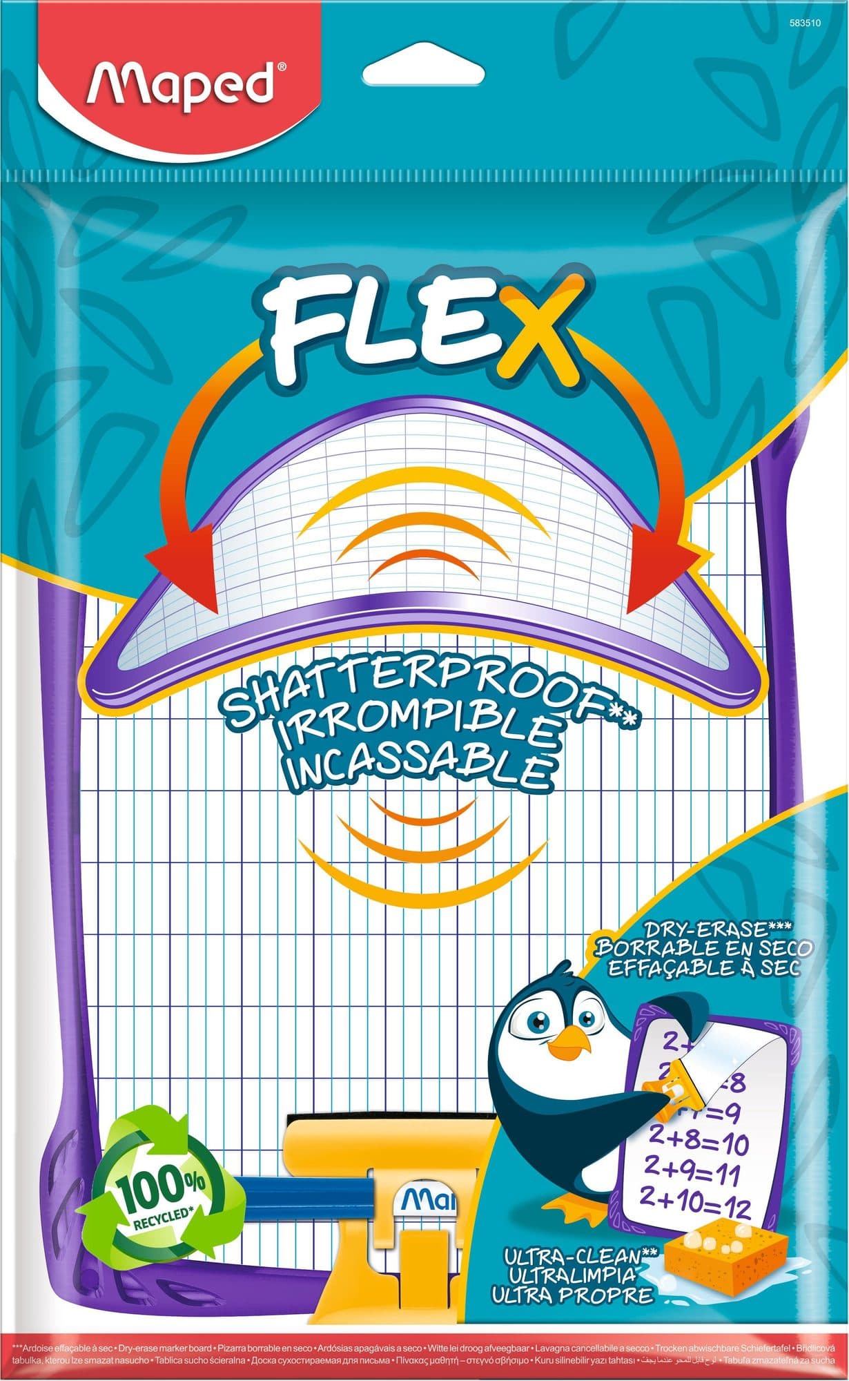Whiteboard Maped Flex onbreekbaar assorti 2
