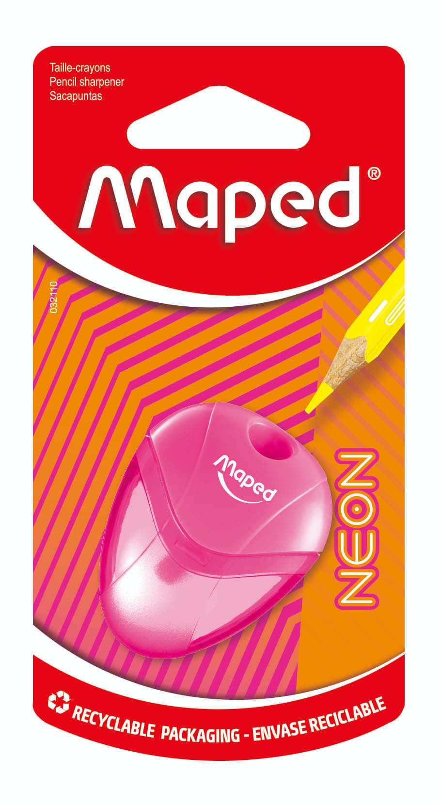 Puntenslijper Maped Neon Igloo 1-gaats assorti 5