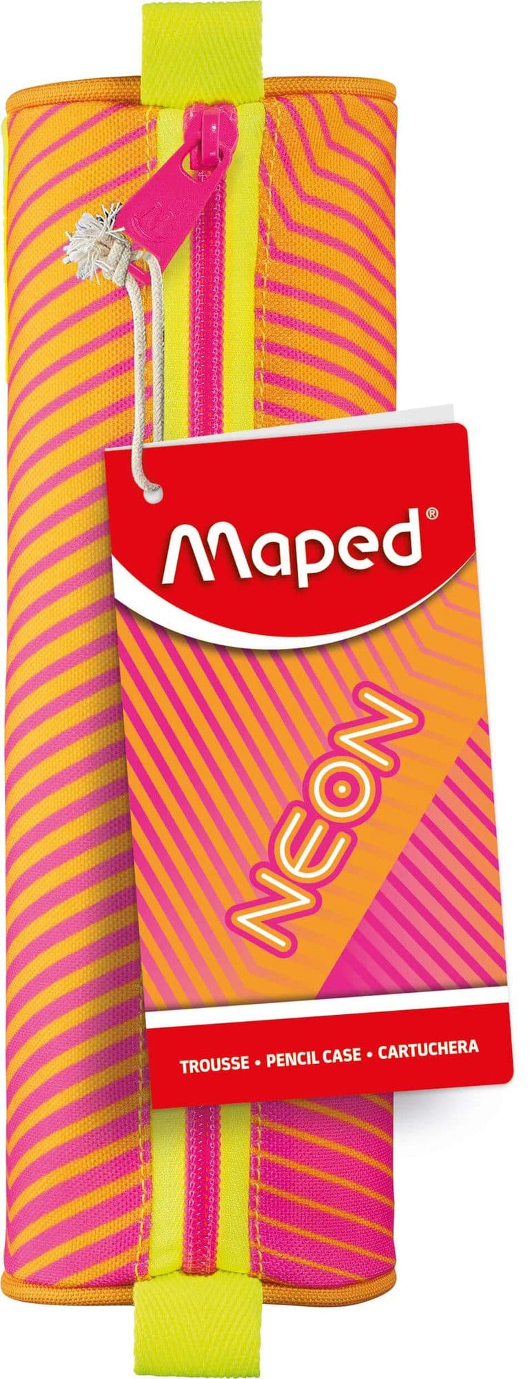 Etui Maped Neon rond oranje-roze 2